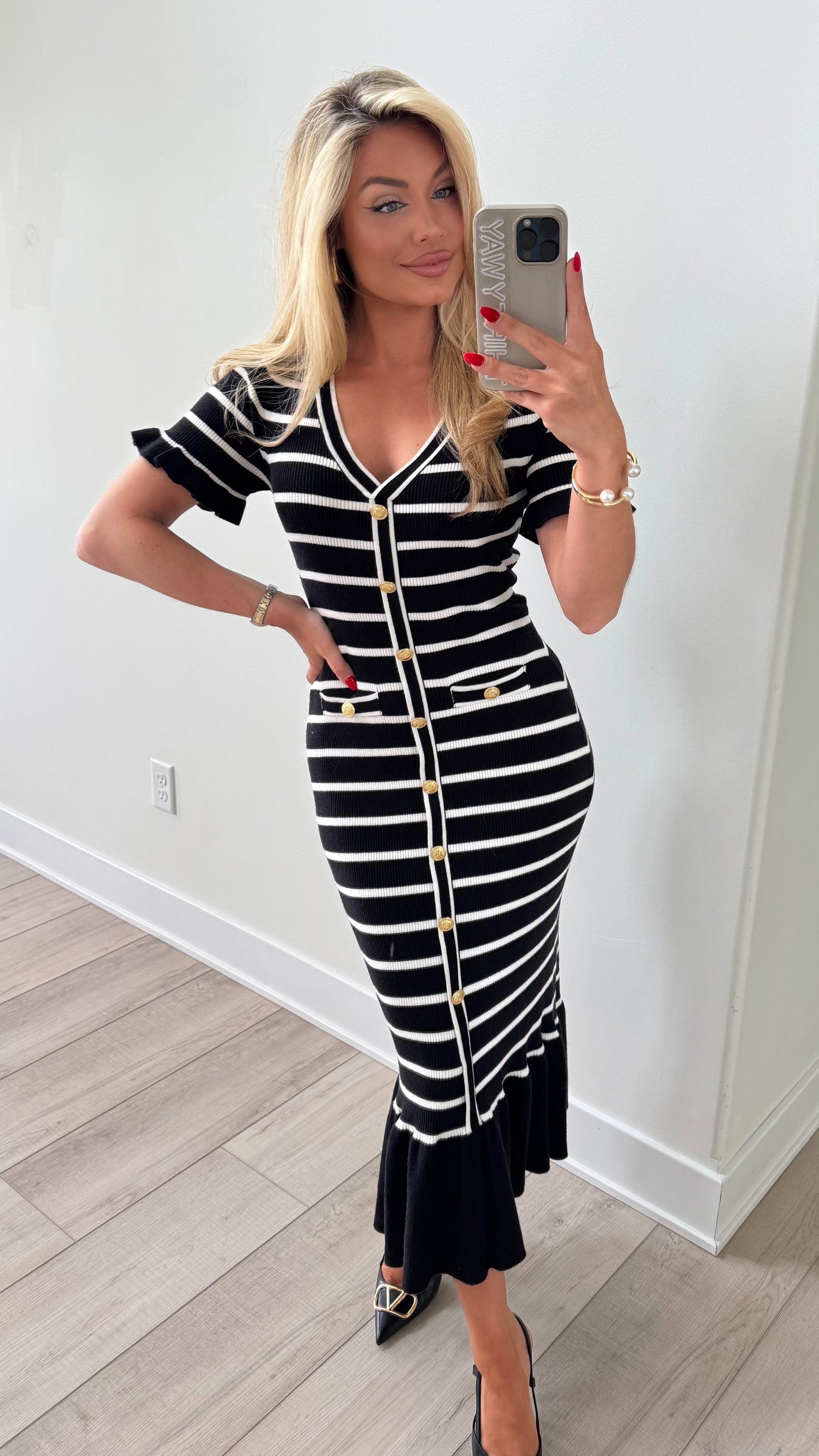 WINSLET STRIPED MAXI DRESS