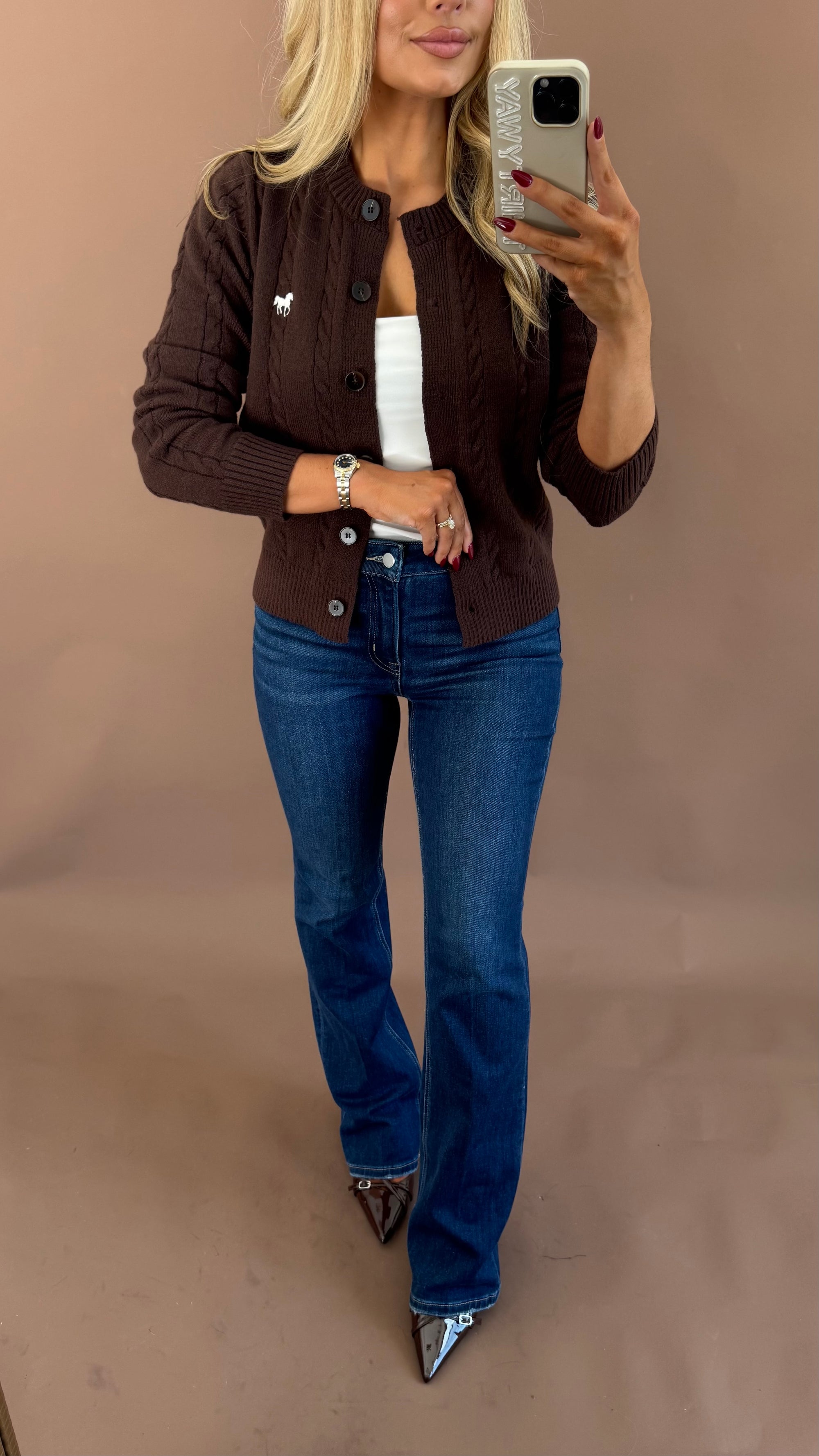 HIGH RISE BOOTCUT DENIM JEANS