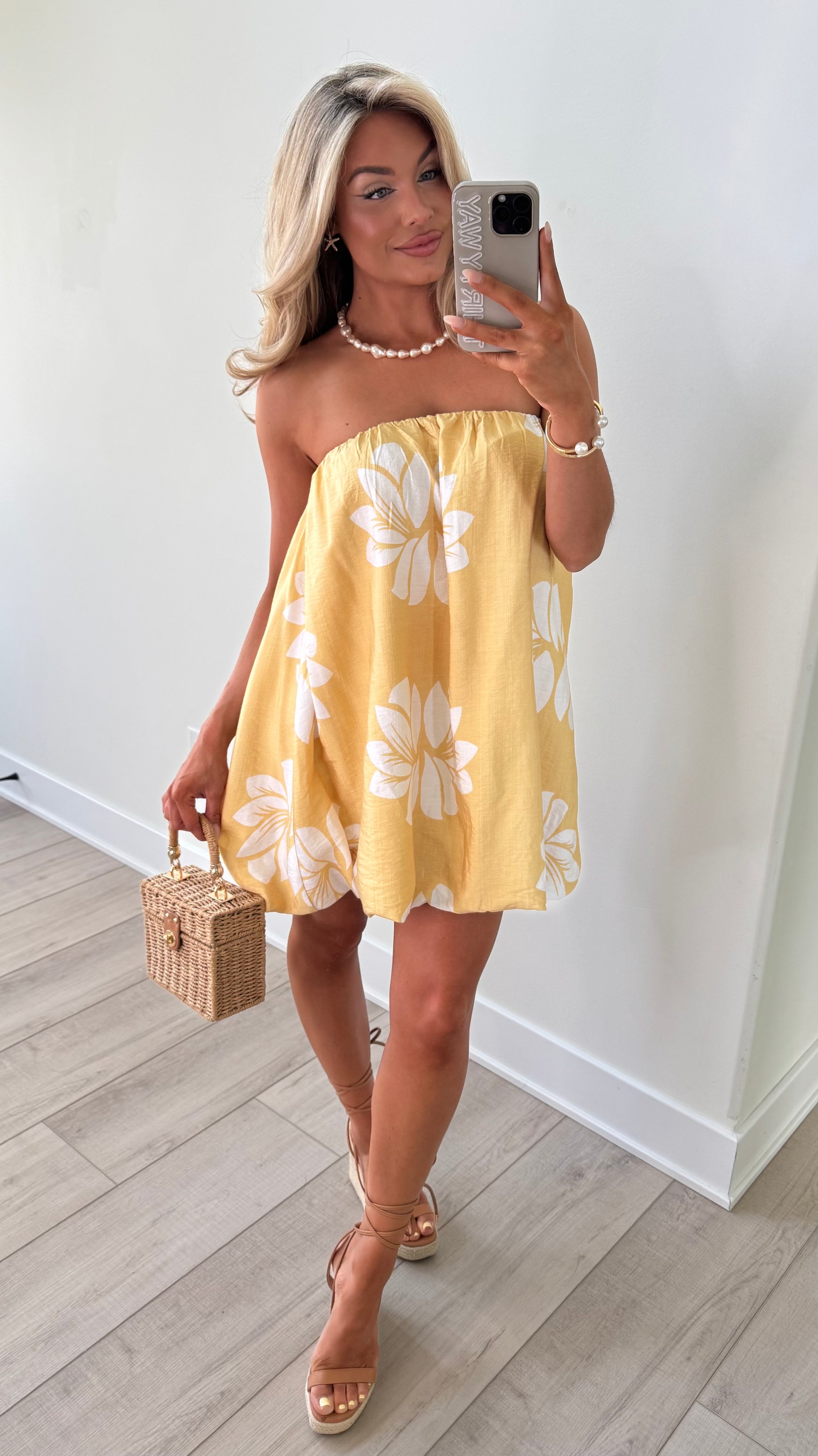 OAHU FLORAL BUBBLE DRESS