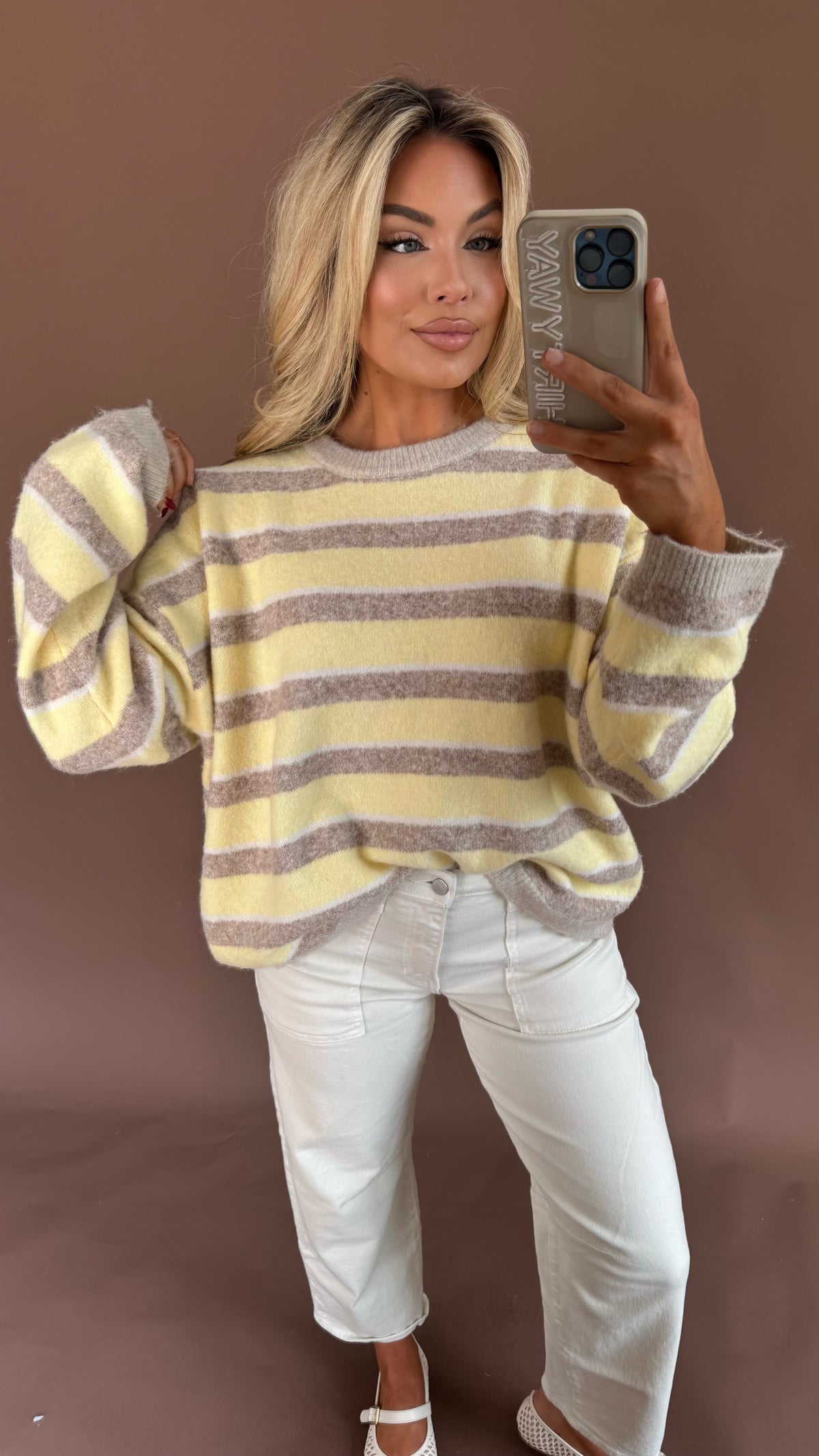 DAYDREAM SWEATER LEMON/MOCHA