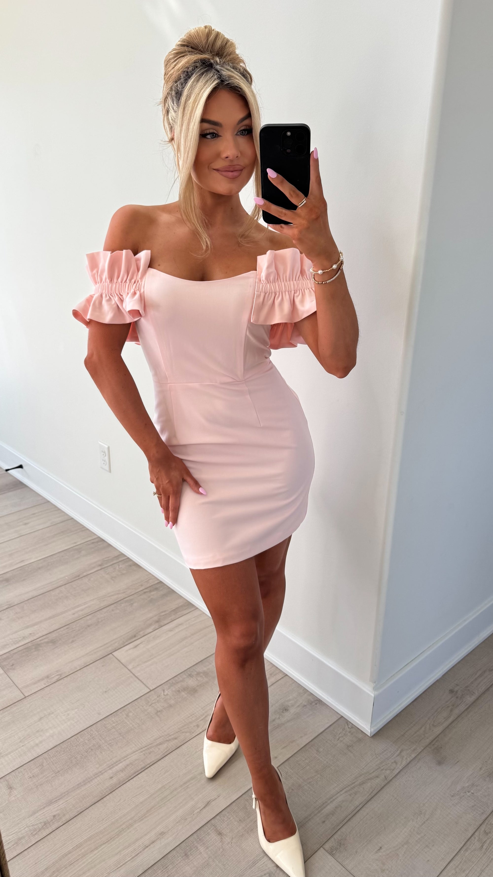 TEA TIME MINI DRESS PINK