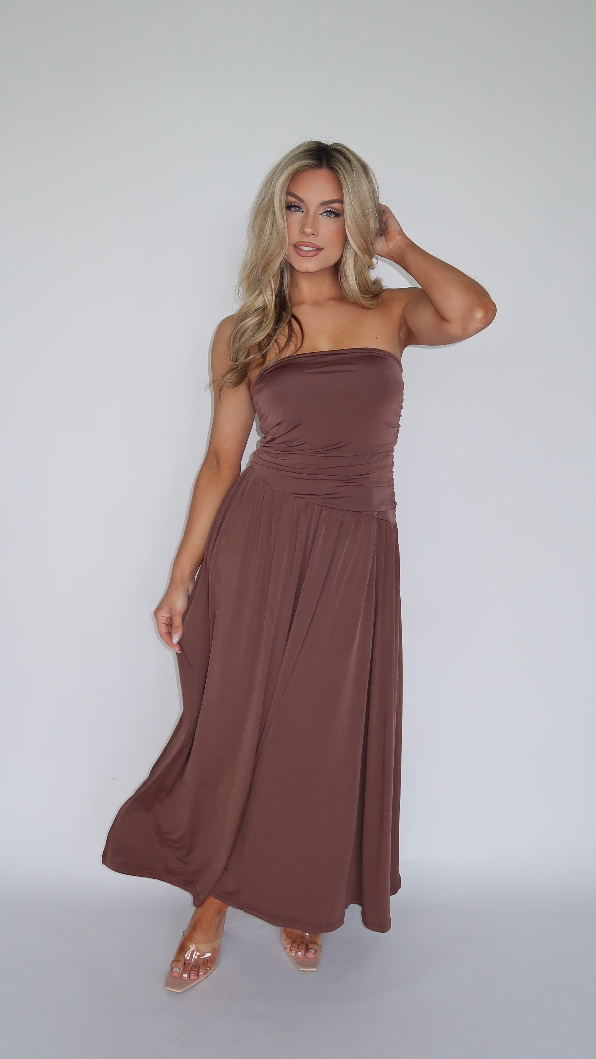 ESPRESSO MIDI DRESS THIRTYWAY ESPRESSO MIDI DRESS THIRTYWAY