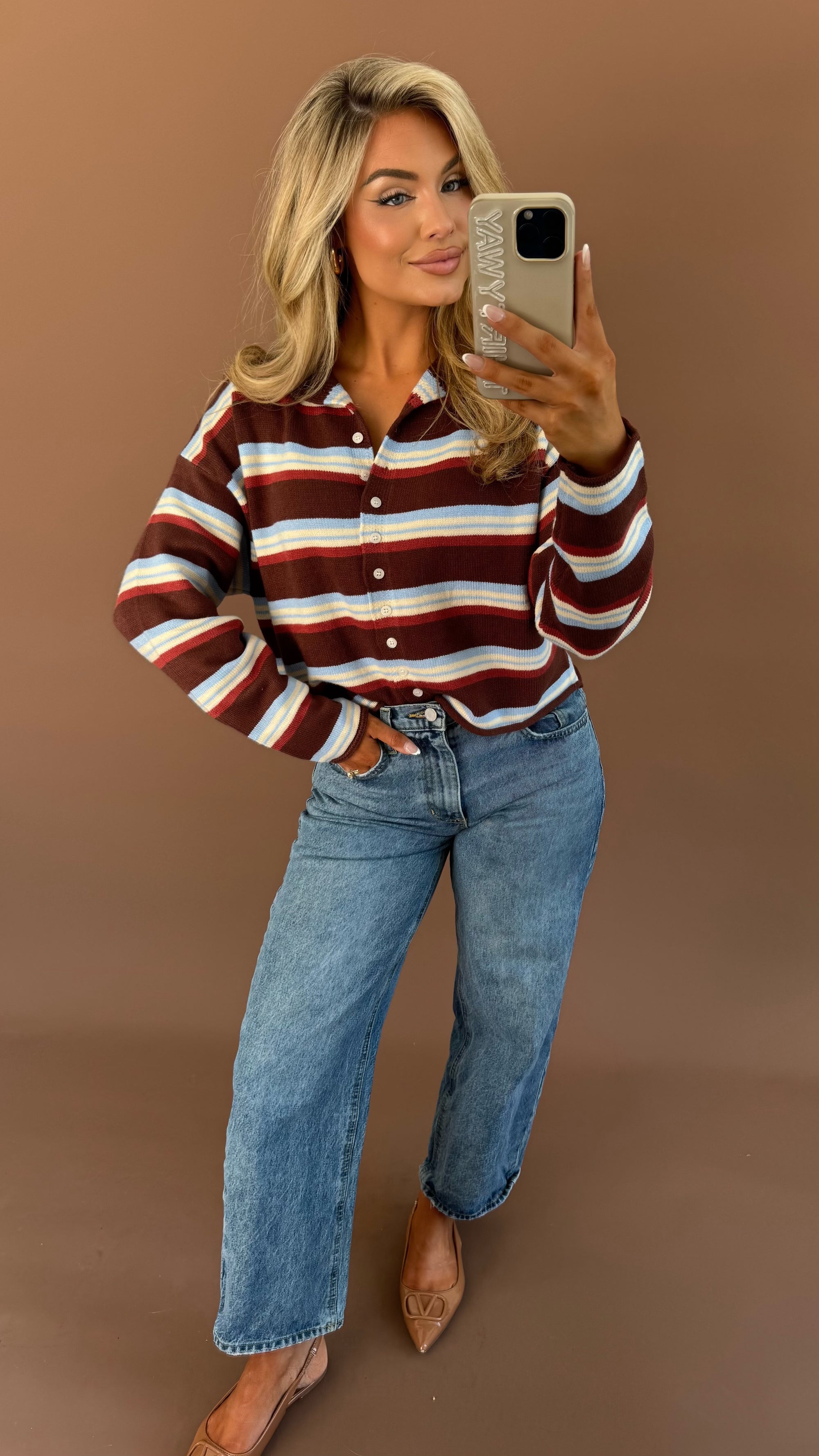 CEDAR MULTI STRIPED CARDIGAN