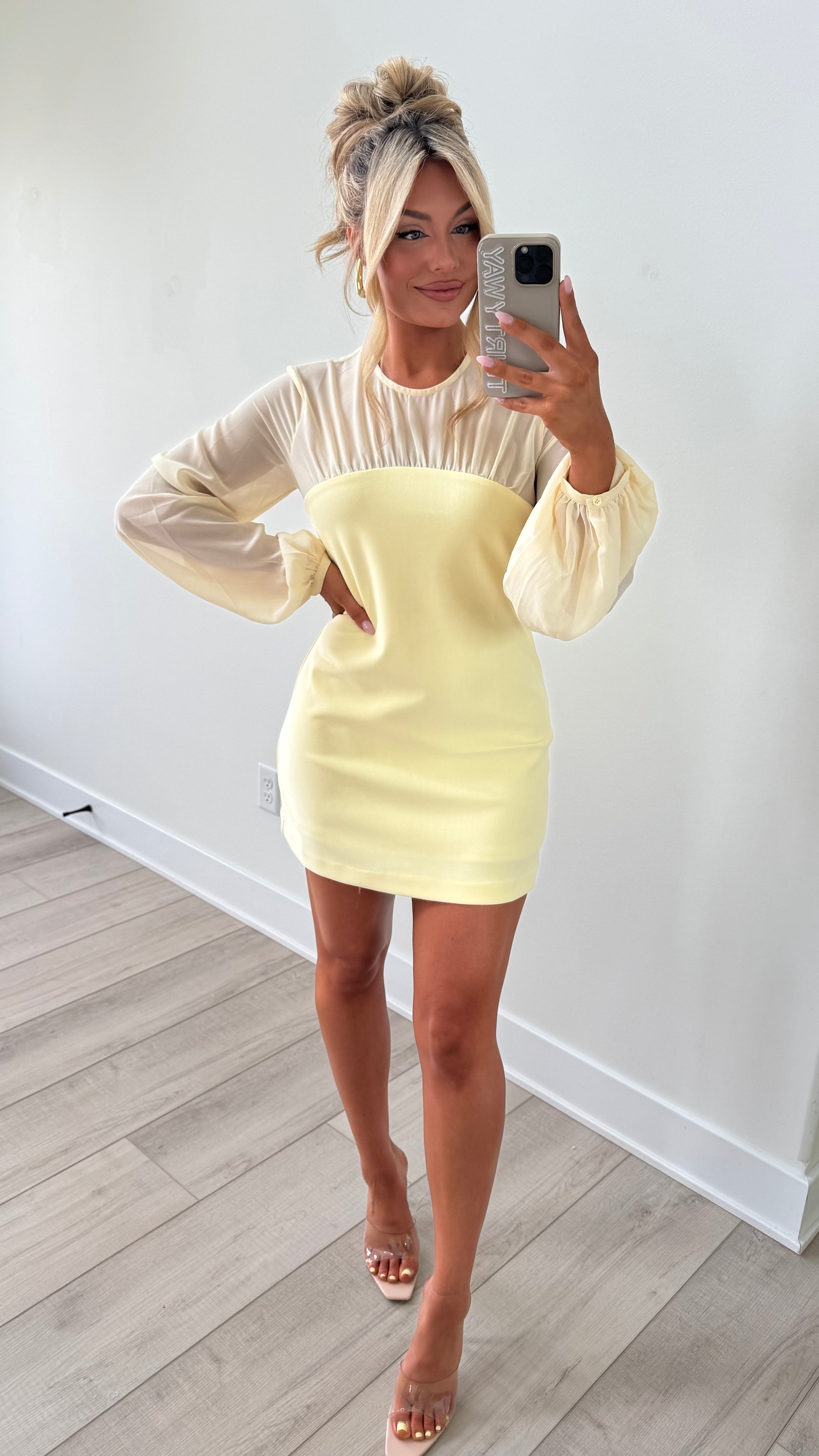 AMOURA MINI DRESS BUTTER