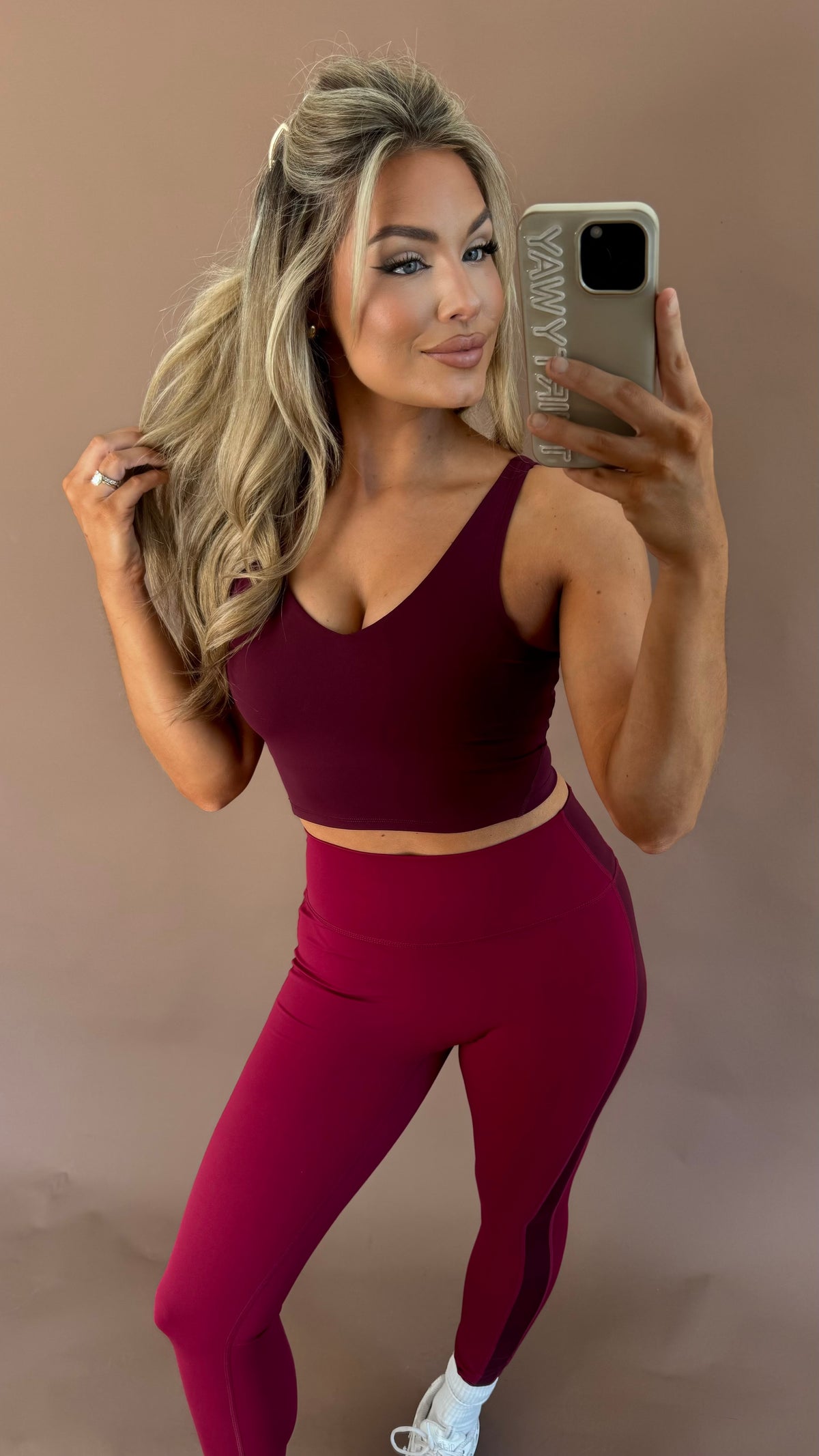 ALIGNED TANK TOP BERRY