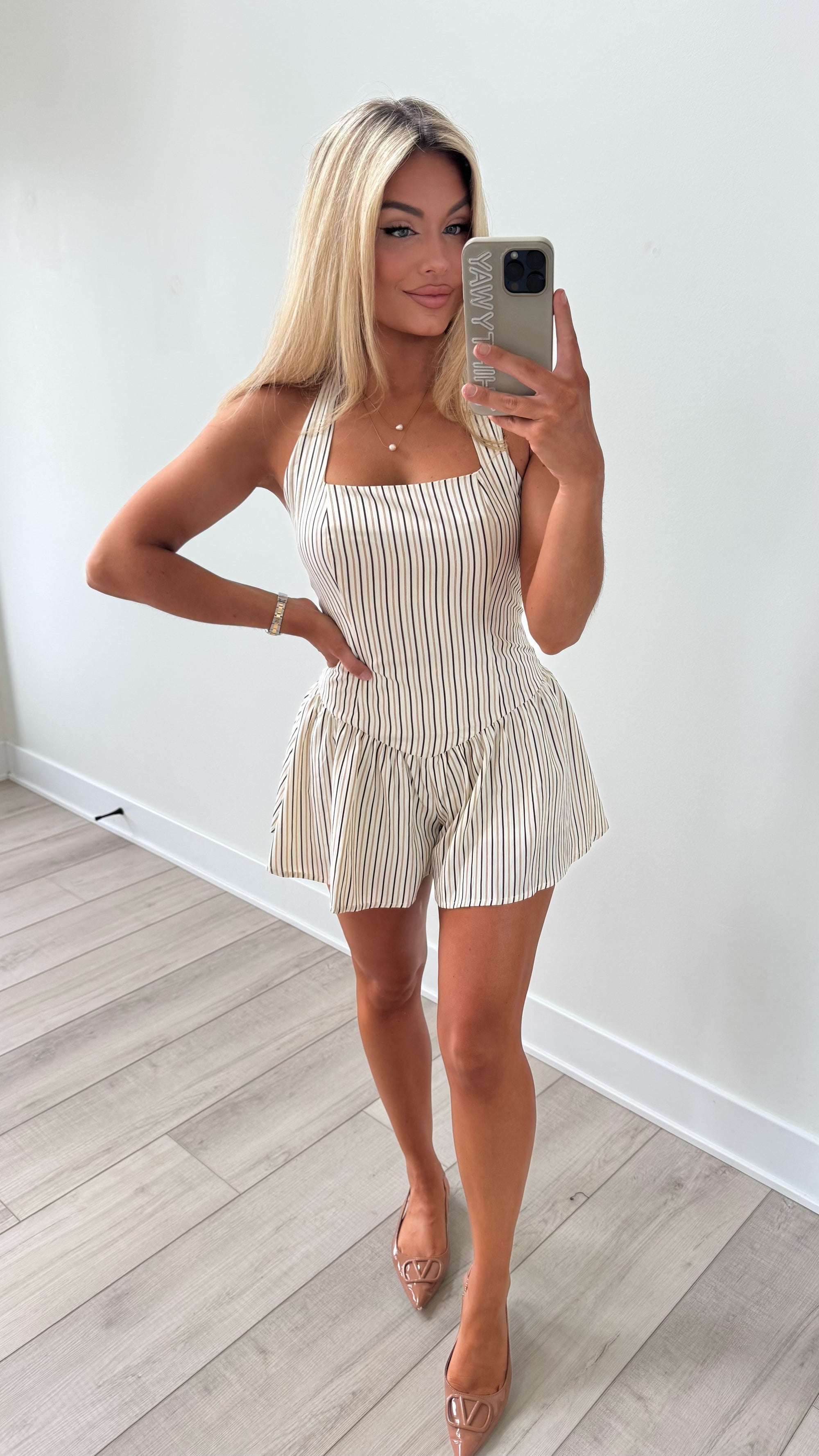 JAZZ STRIPED ROMPER