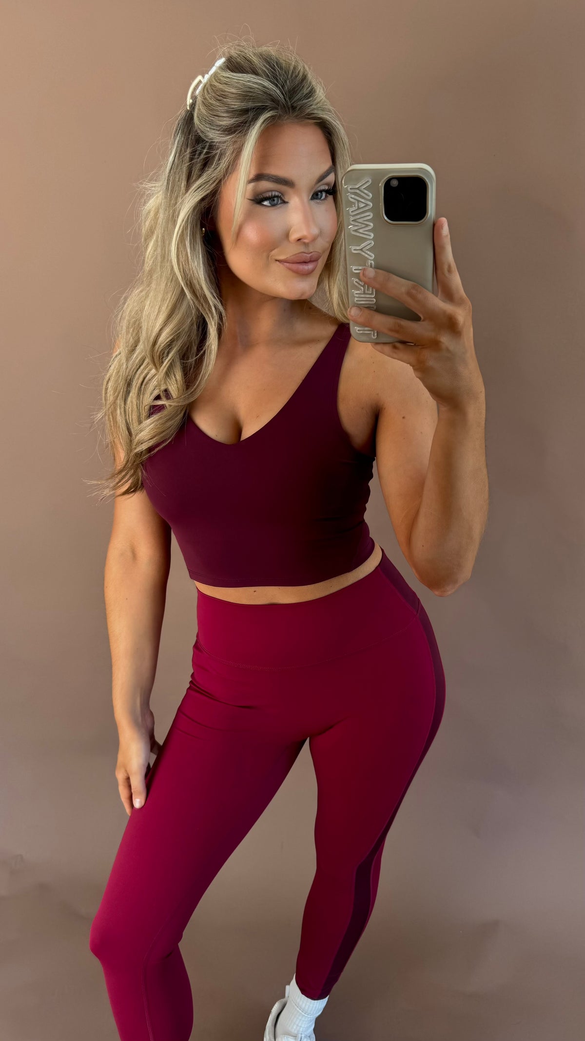ALIGNED TANK TOP BERRY