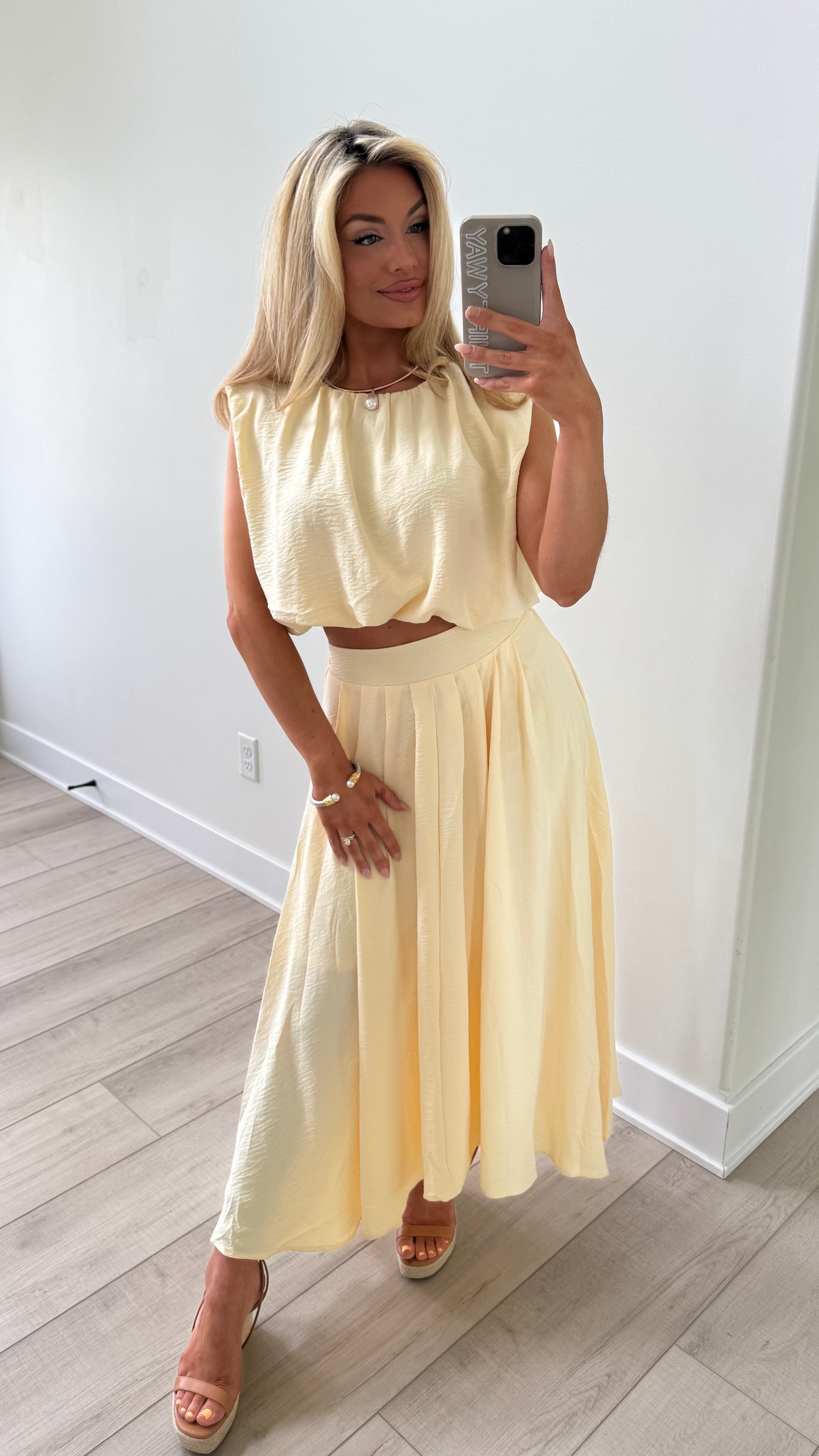 SANDIE MAXI SKIRT BUTTER