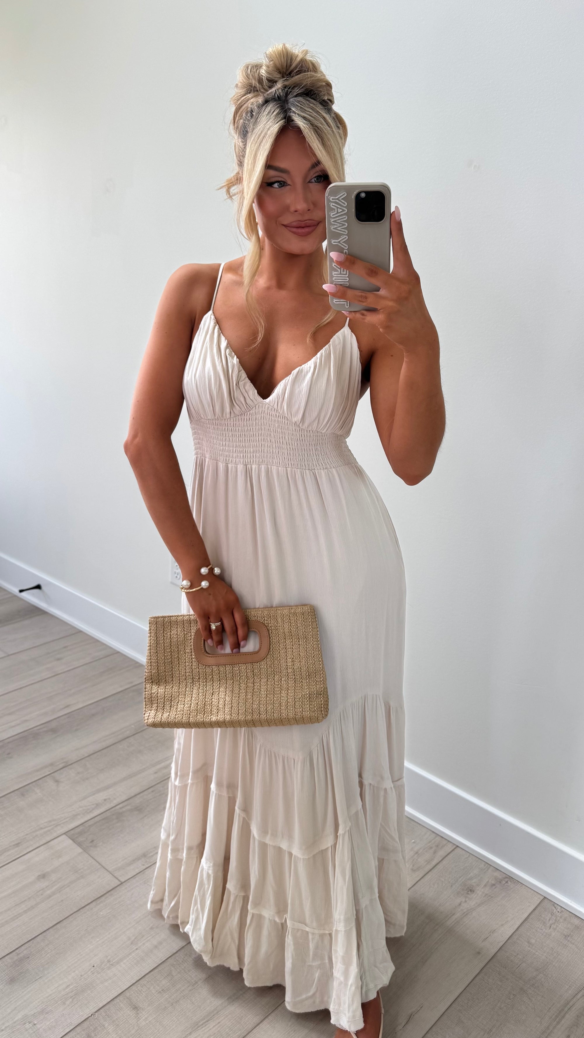 SANDCREAM MAXI DRESS