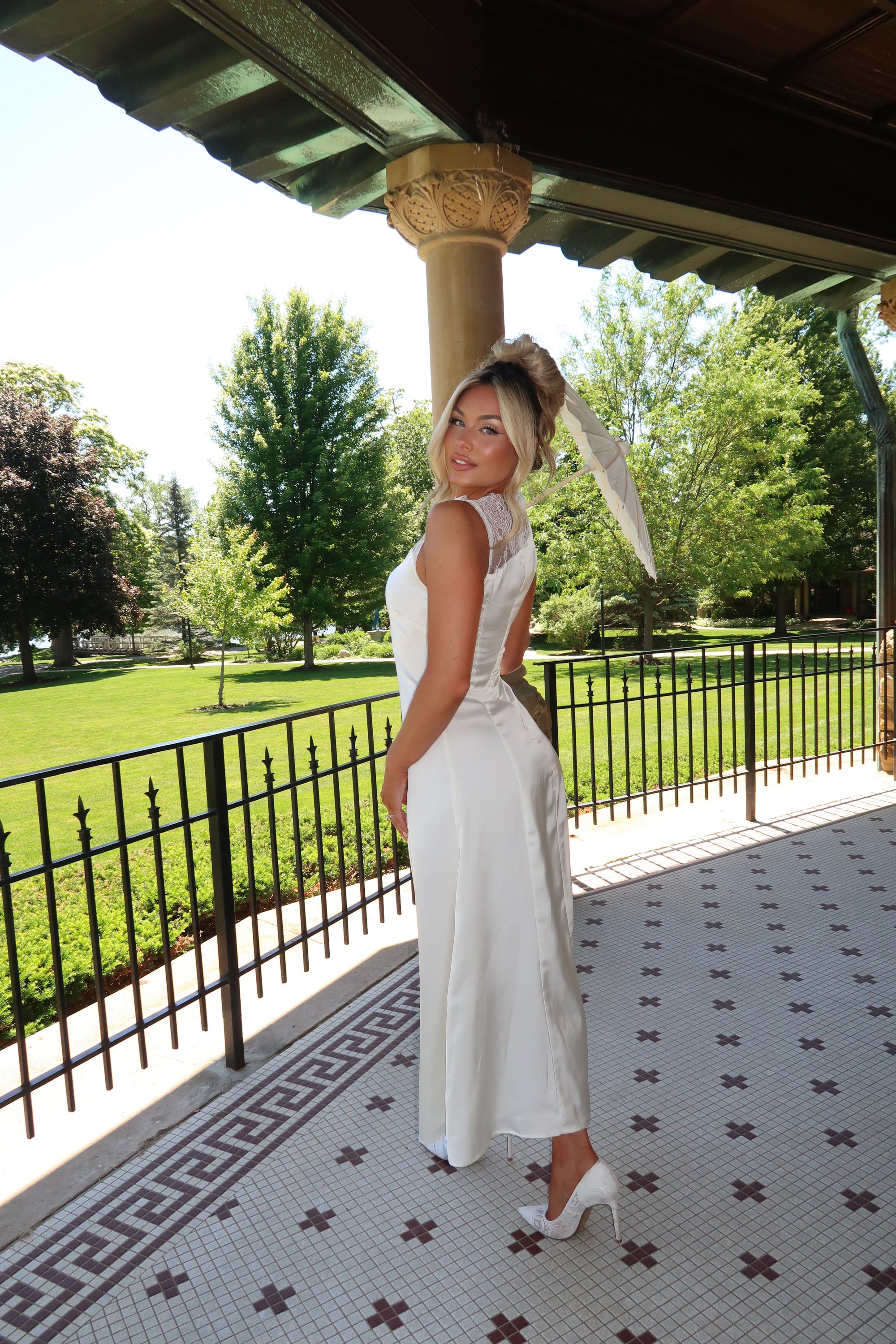 WITH LOVE SATIN MAXI DRESS