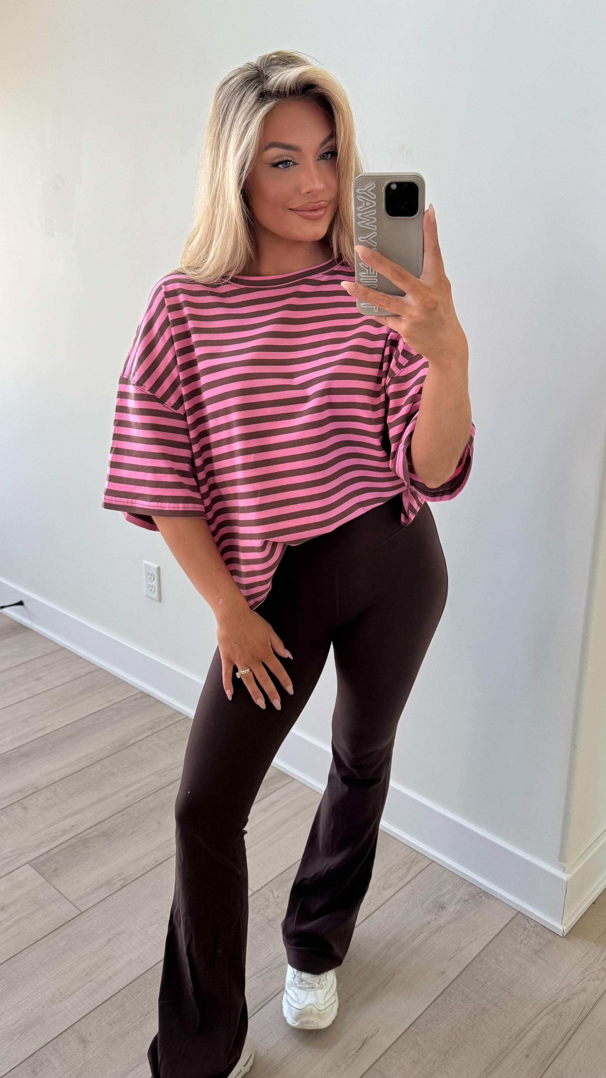 PINK GANACHE OVERSIZED TEE