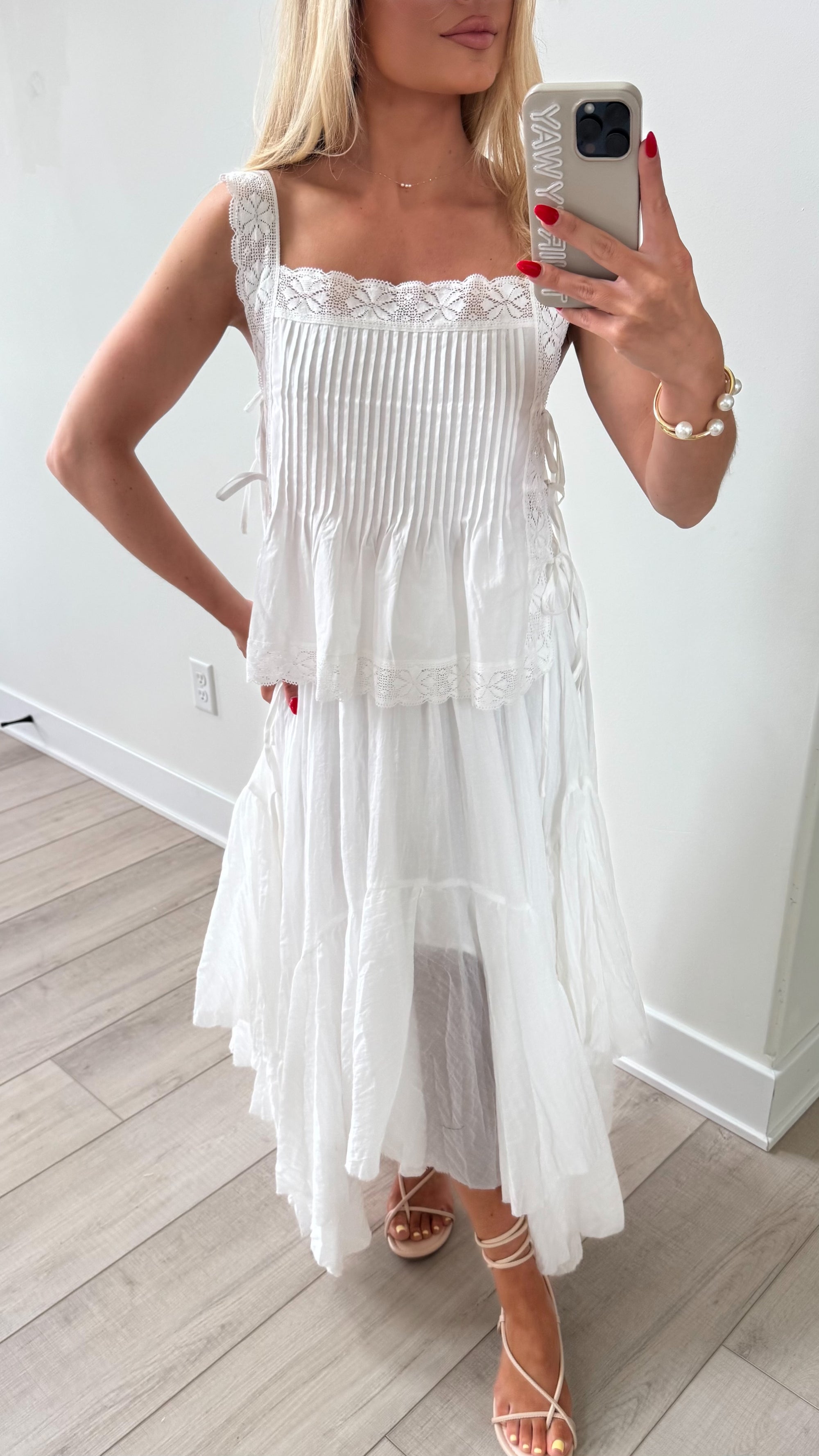 ASTORIA PLEATED MAXI SKIRT