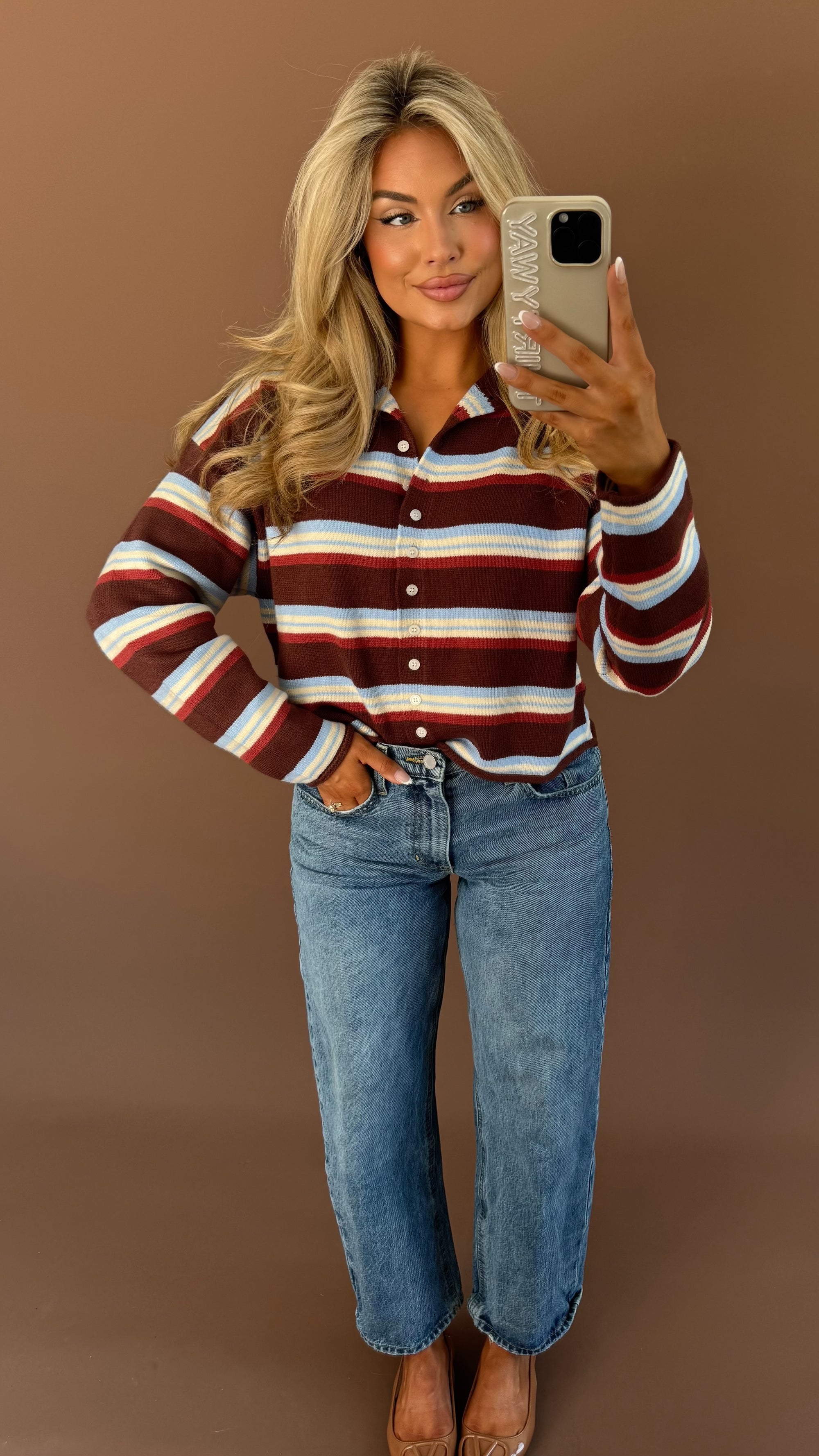 CEDAR MULTI STRIPED CARDIGAN