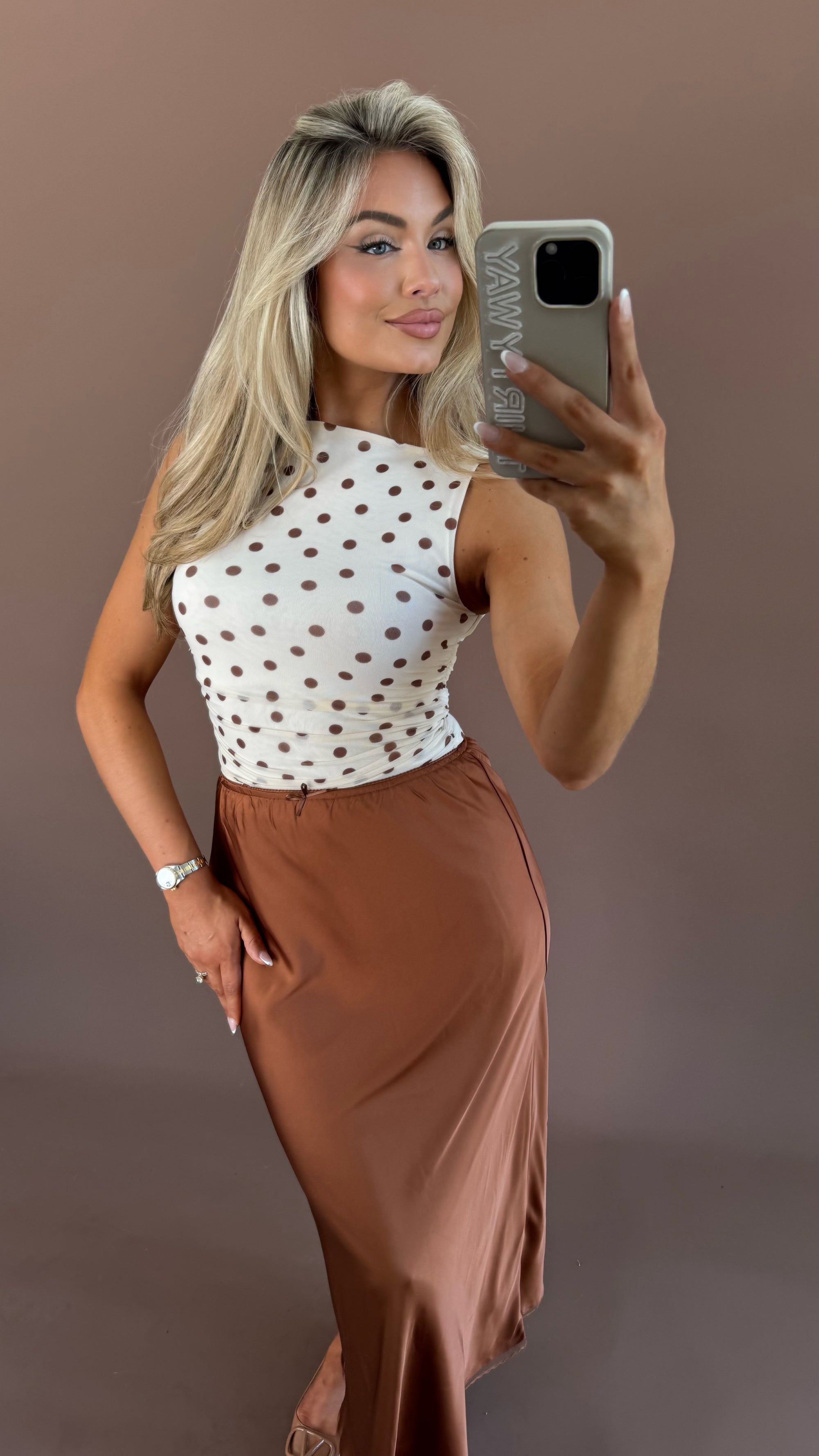 SOHO POLKA DOT TOP CREAM