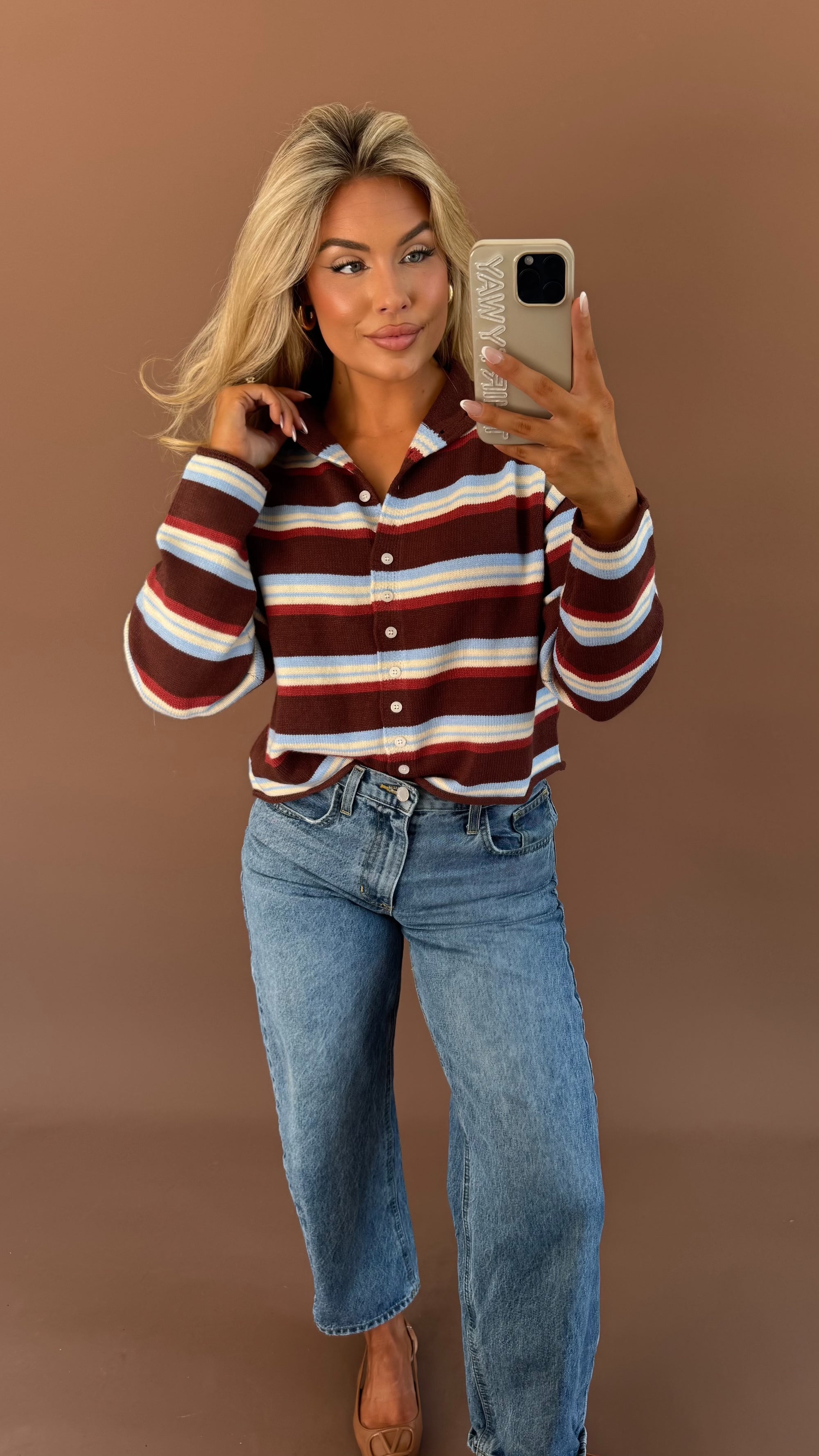 CEDAR MULTI STRIPED CARDIGAN