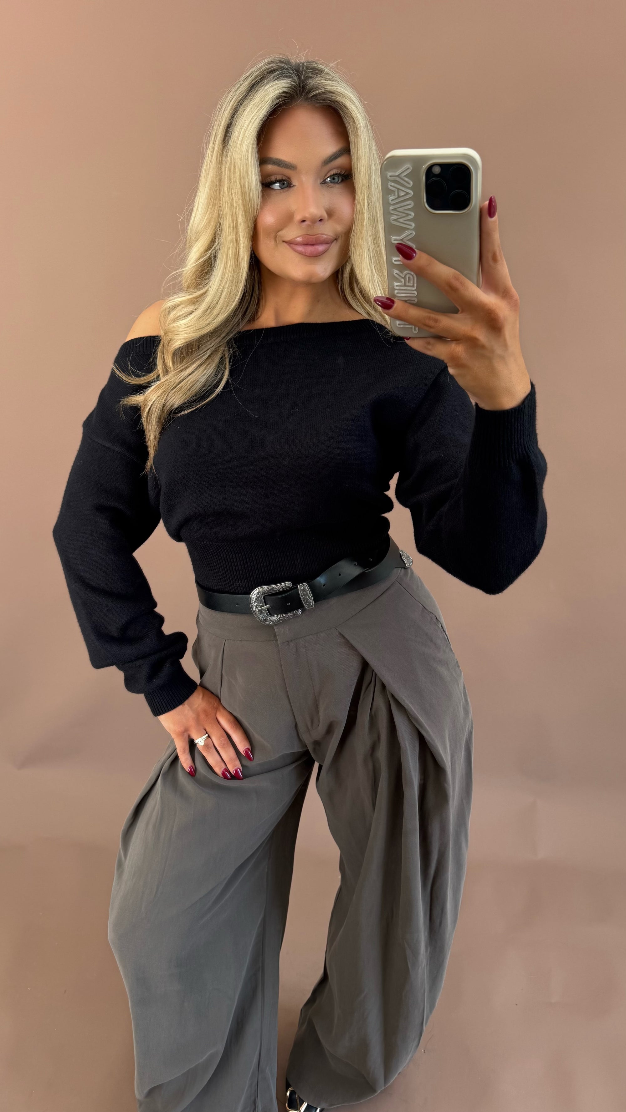 KENSINGTON DOLMAN SWEATER BLACK