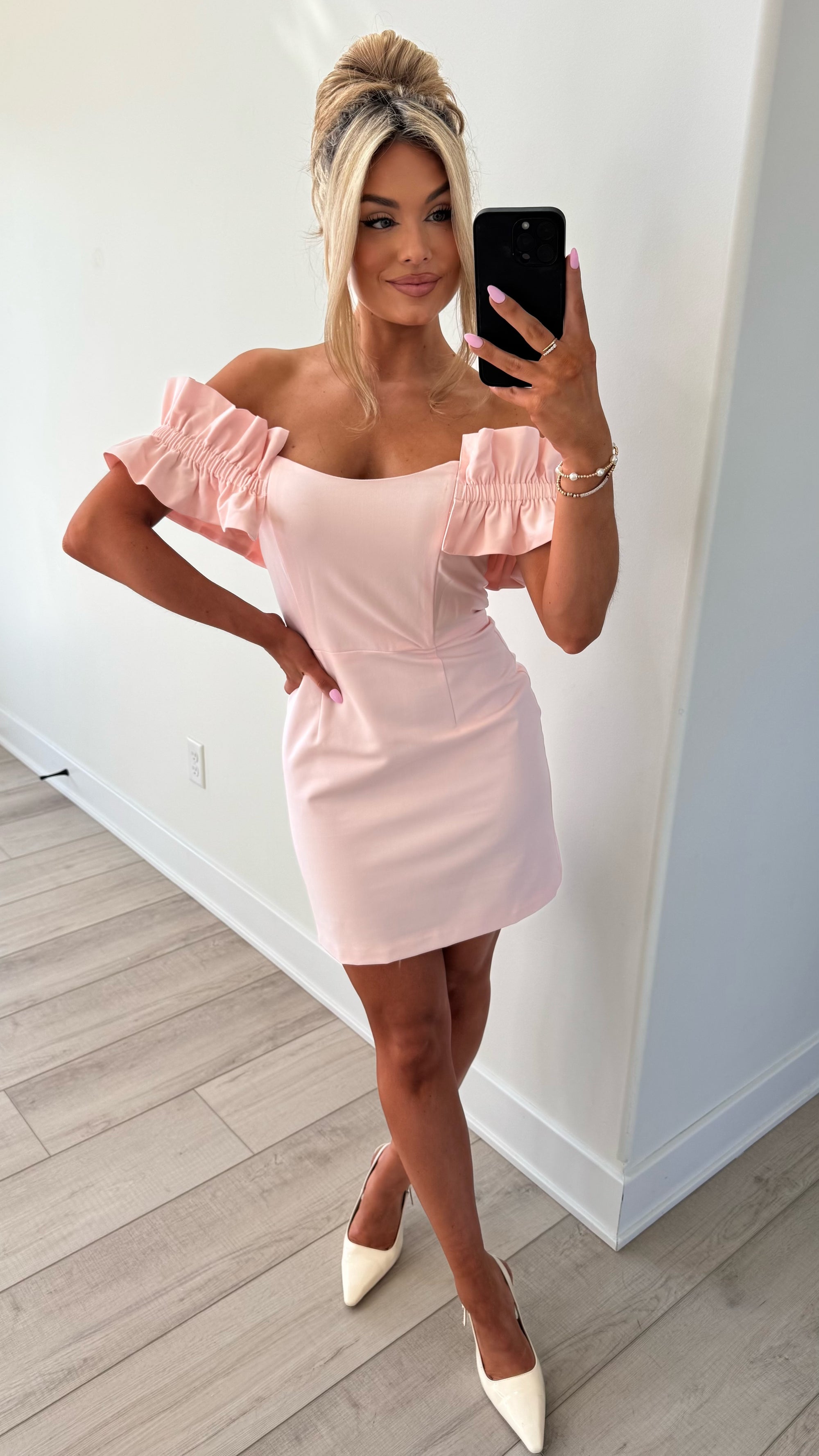 TEA TIME MINI DRESS PINK