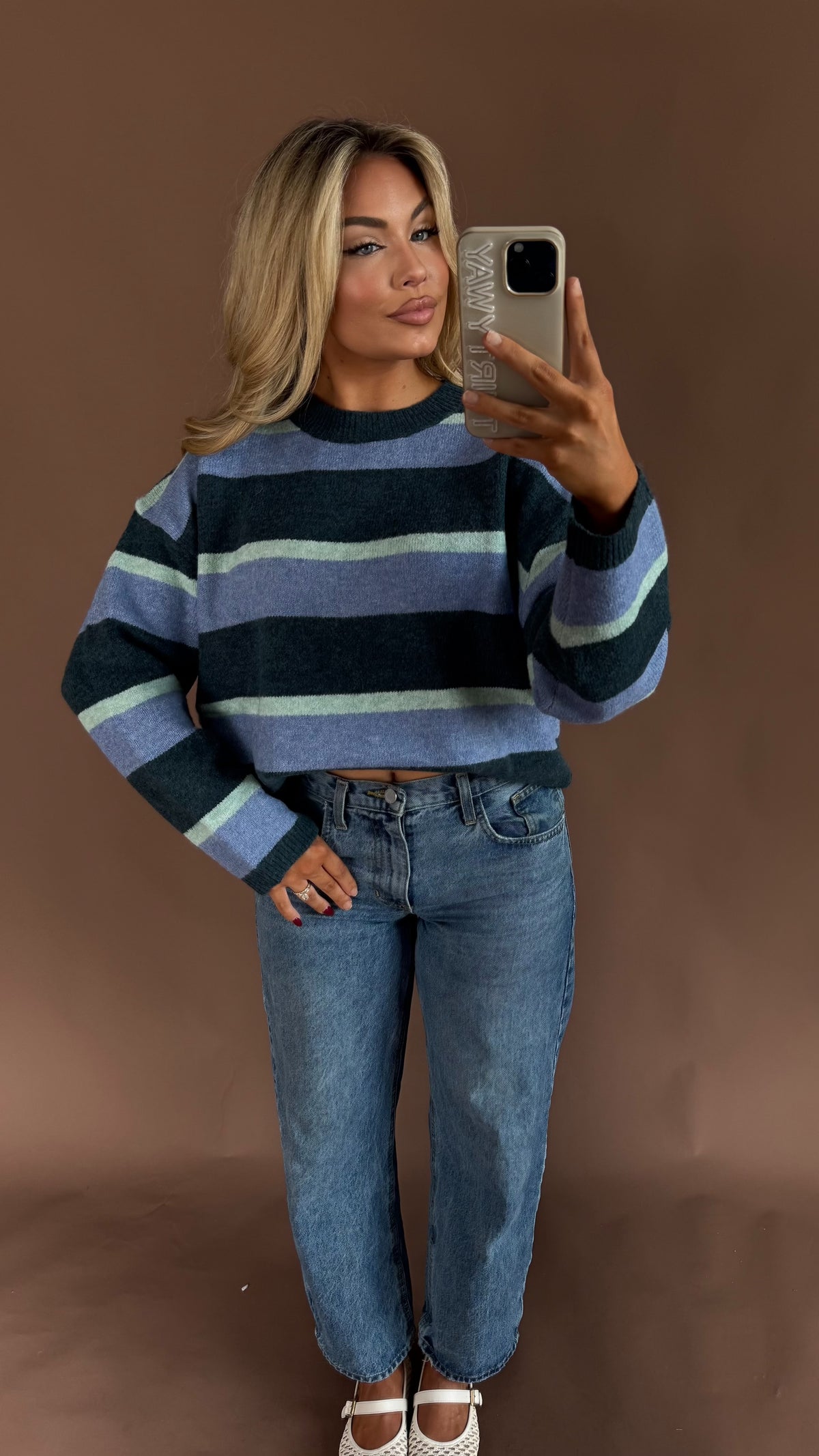 BLUE RIDGE STRIPED SWEATER