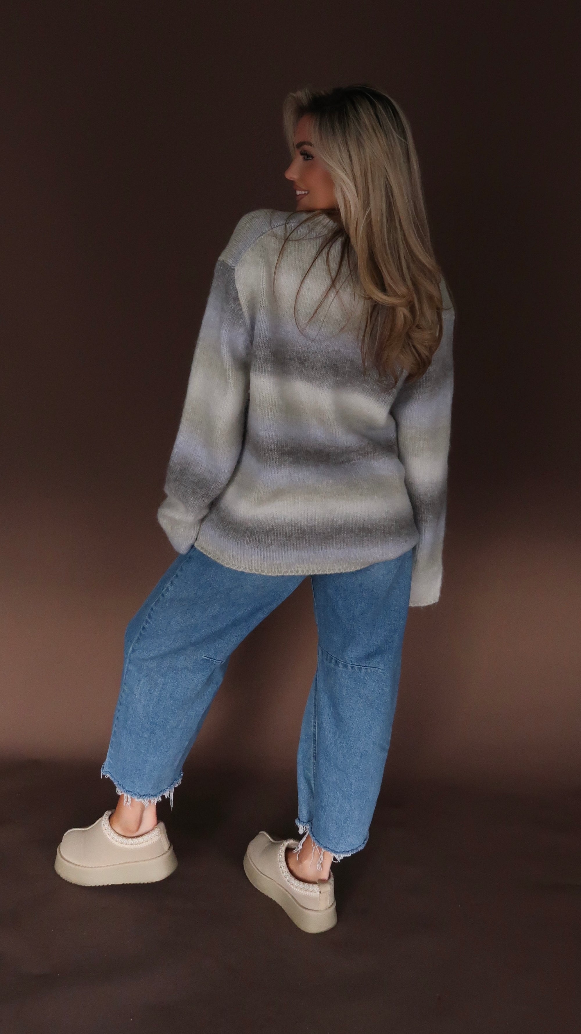 ORABELLA OMBRÉ OVERSIZED SWEATER