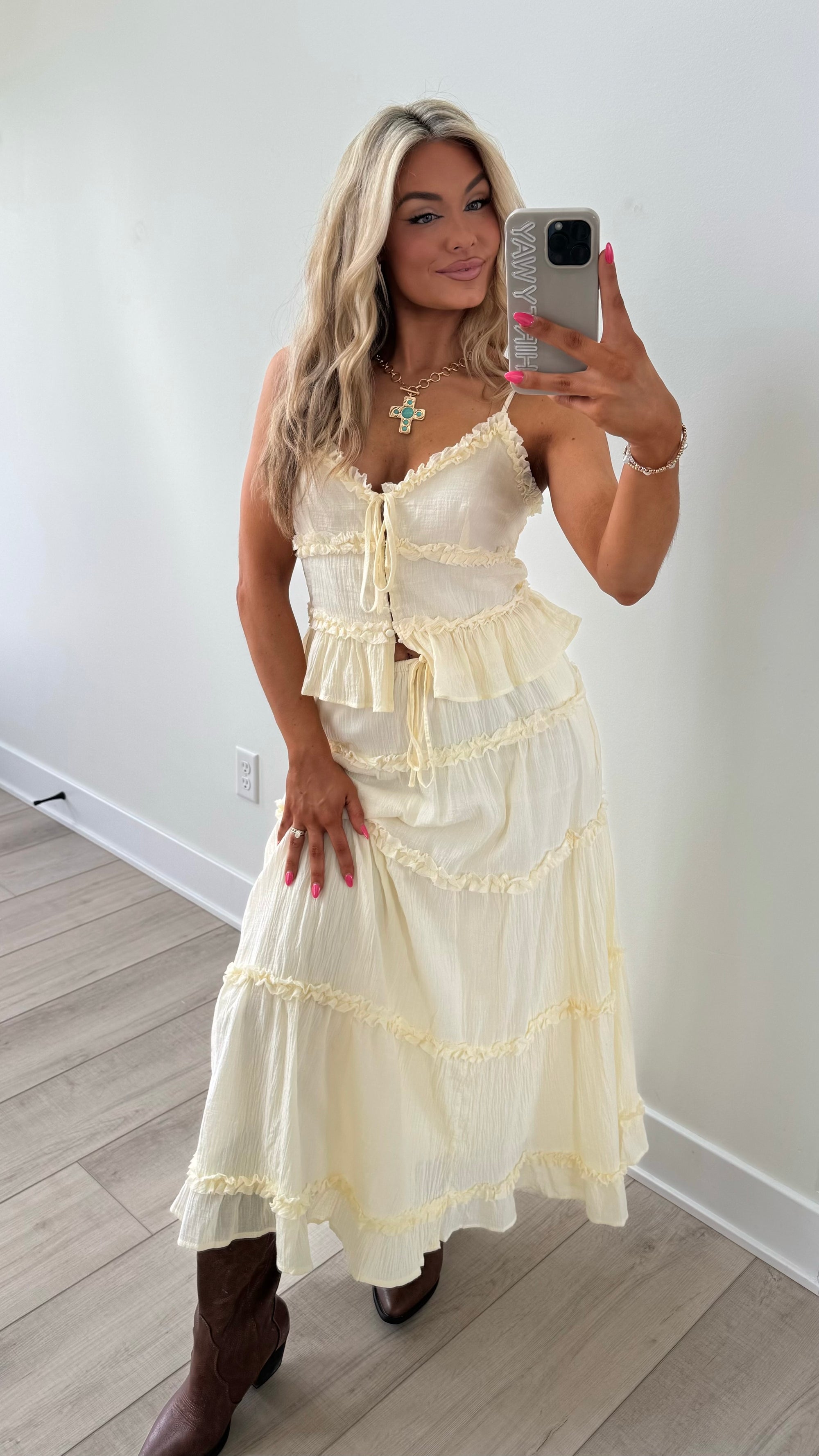 STAGECOACH TEIRED MAXI SKIRT