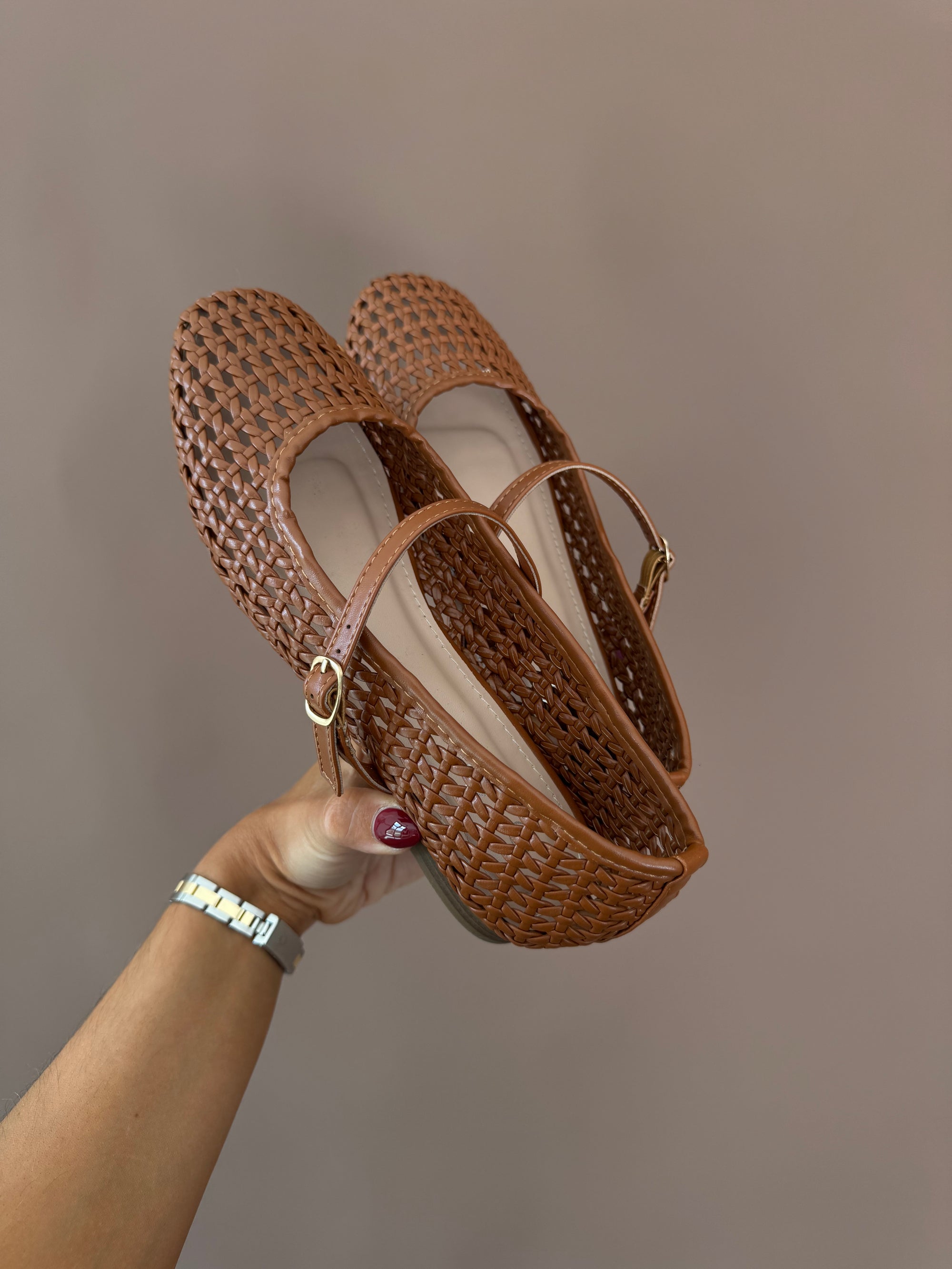COGNAC BALLET FLAT