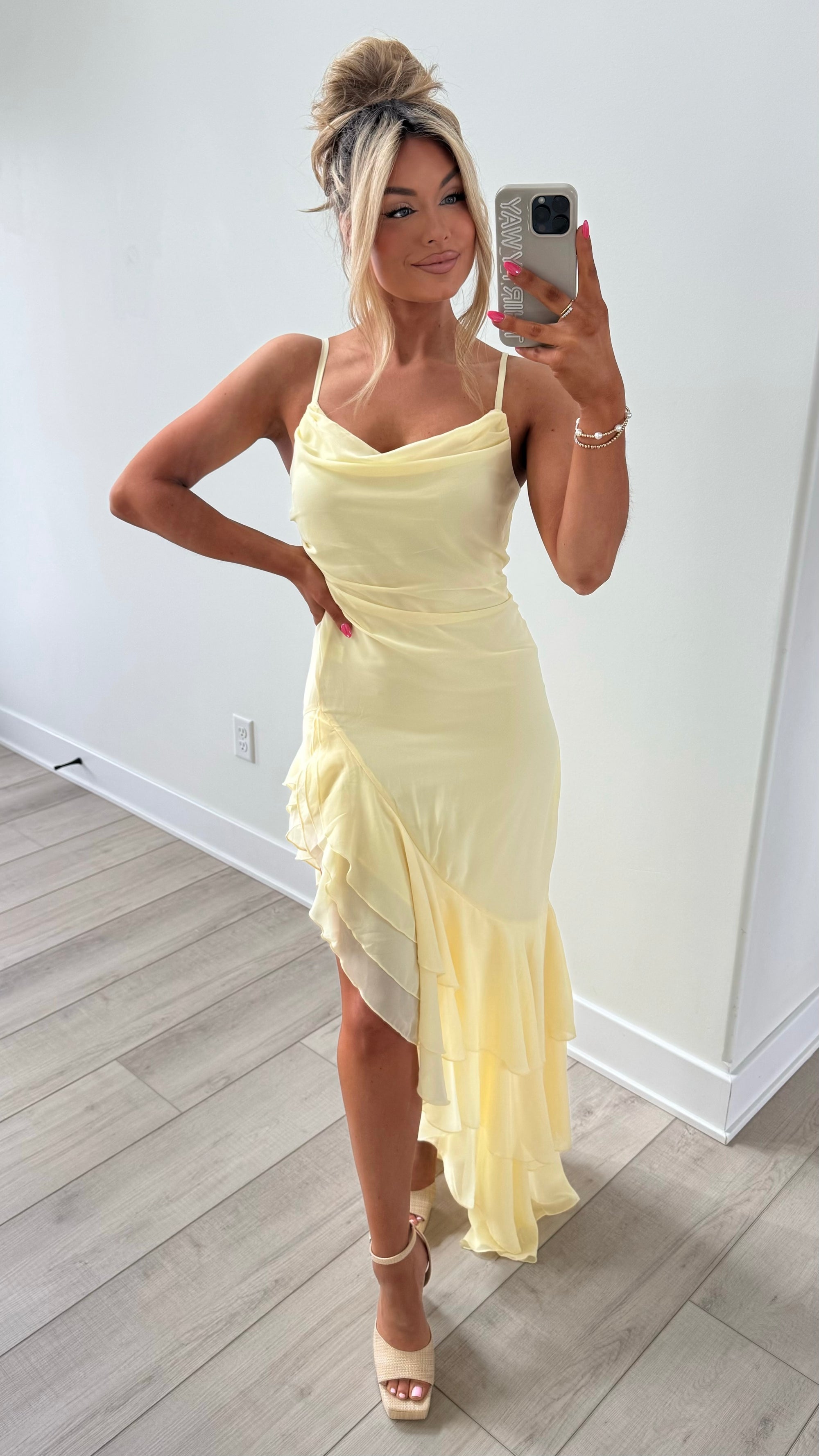 SUNBEAM MAXI DRESS BANANA