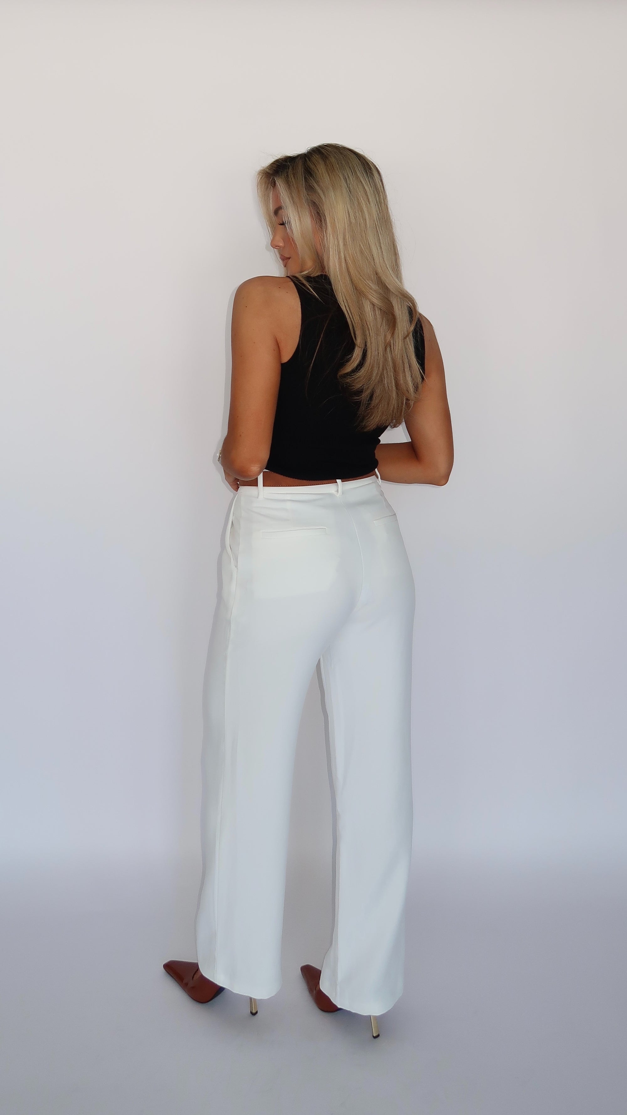 SIGNATURE HIGH NECK RIBBED BODYSUIT BLACK