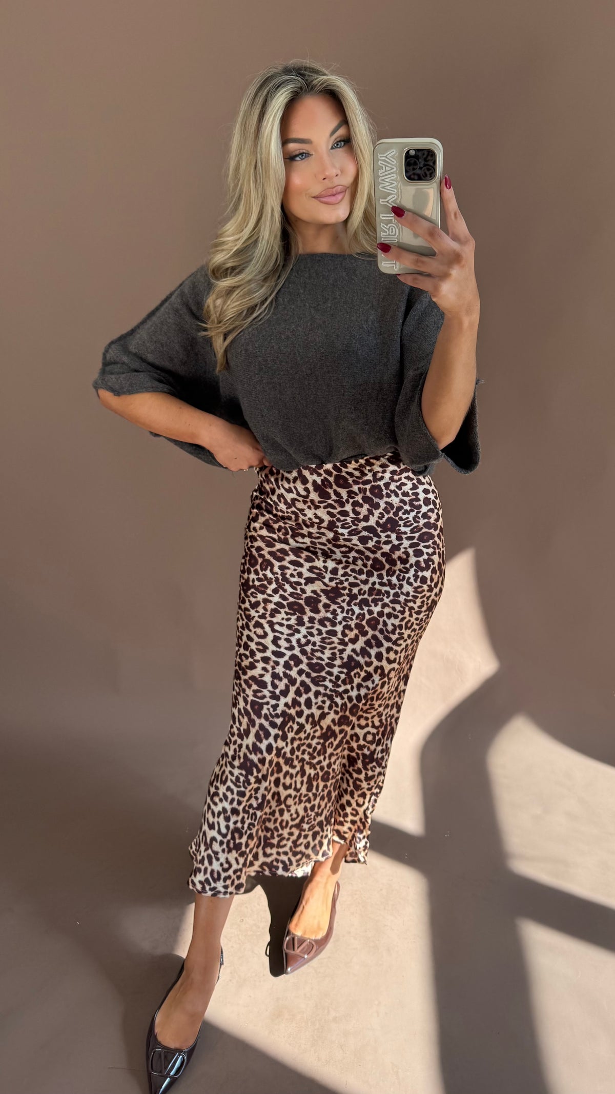 DUTTON LEOPARD MAXI SKIRT