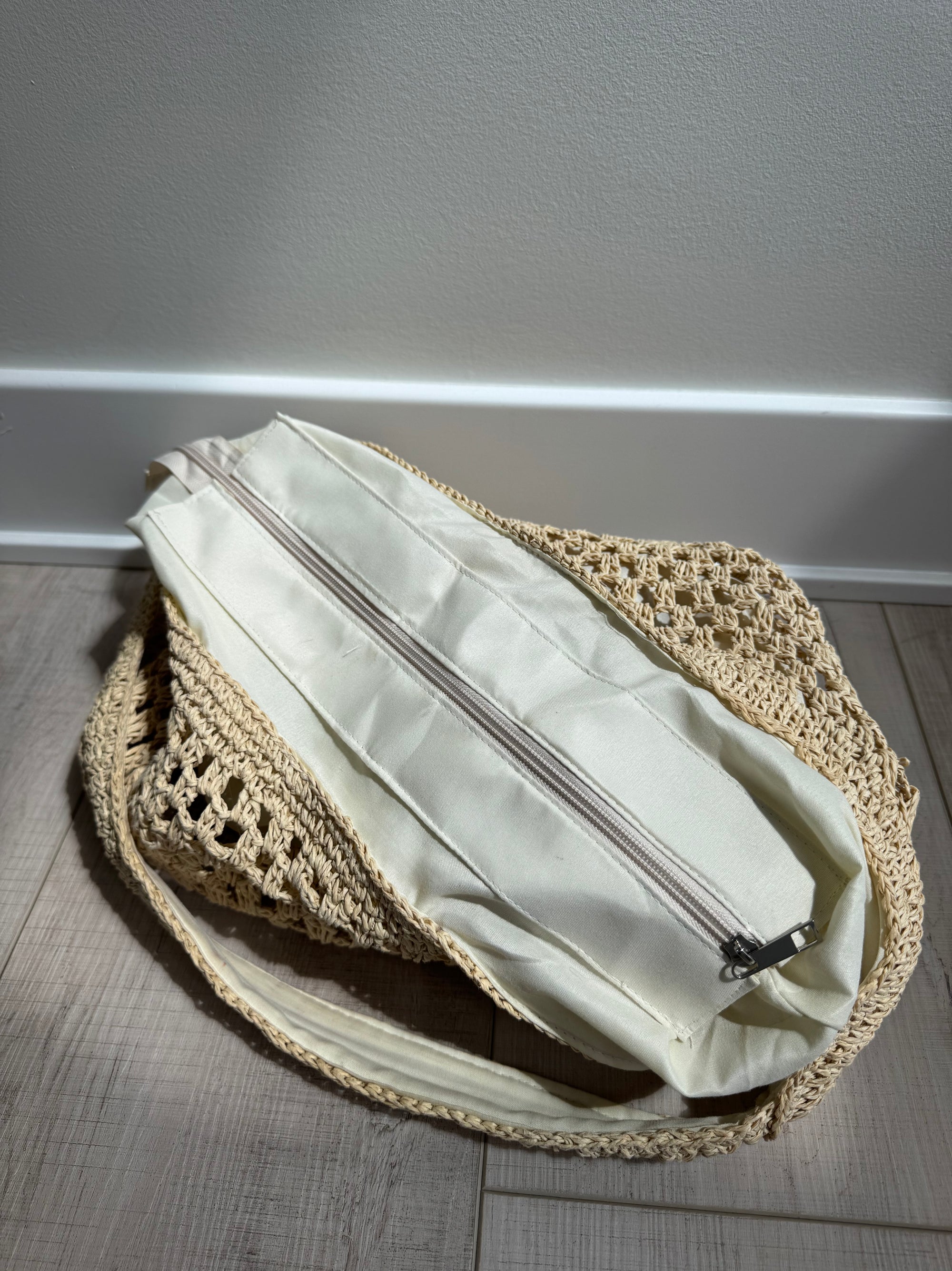STRAW BEACH BAG