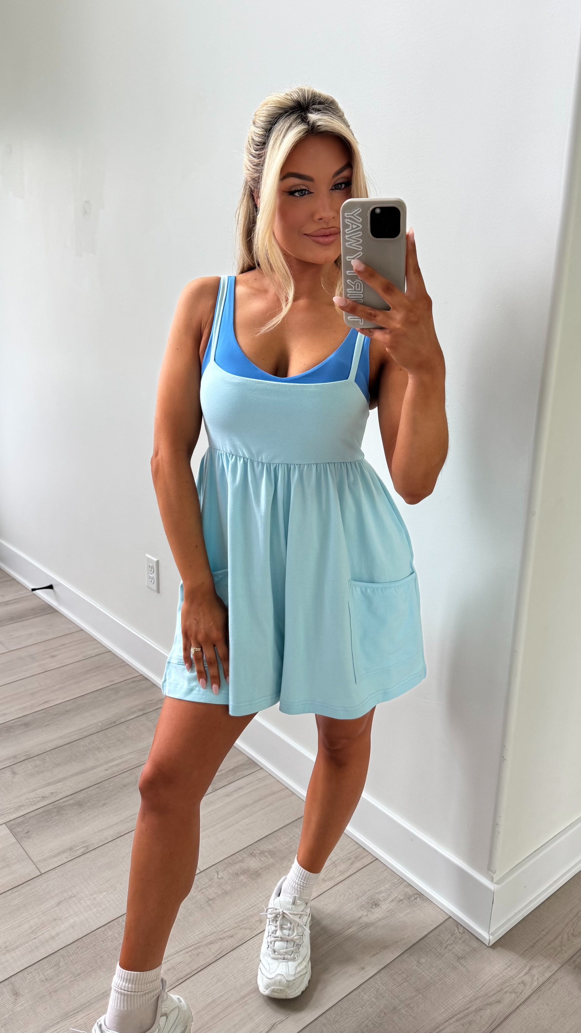 FREE MOVEMENT ROMPER BLUE