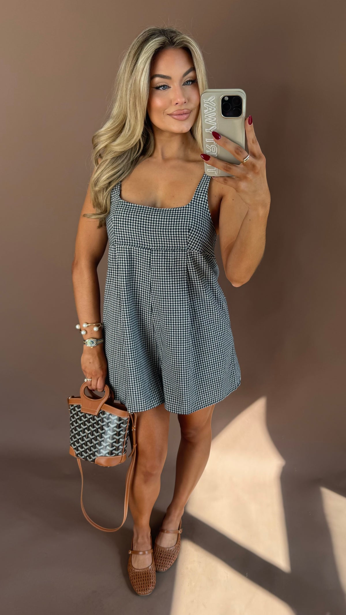 ORCHARD GINGHAM ROMPER