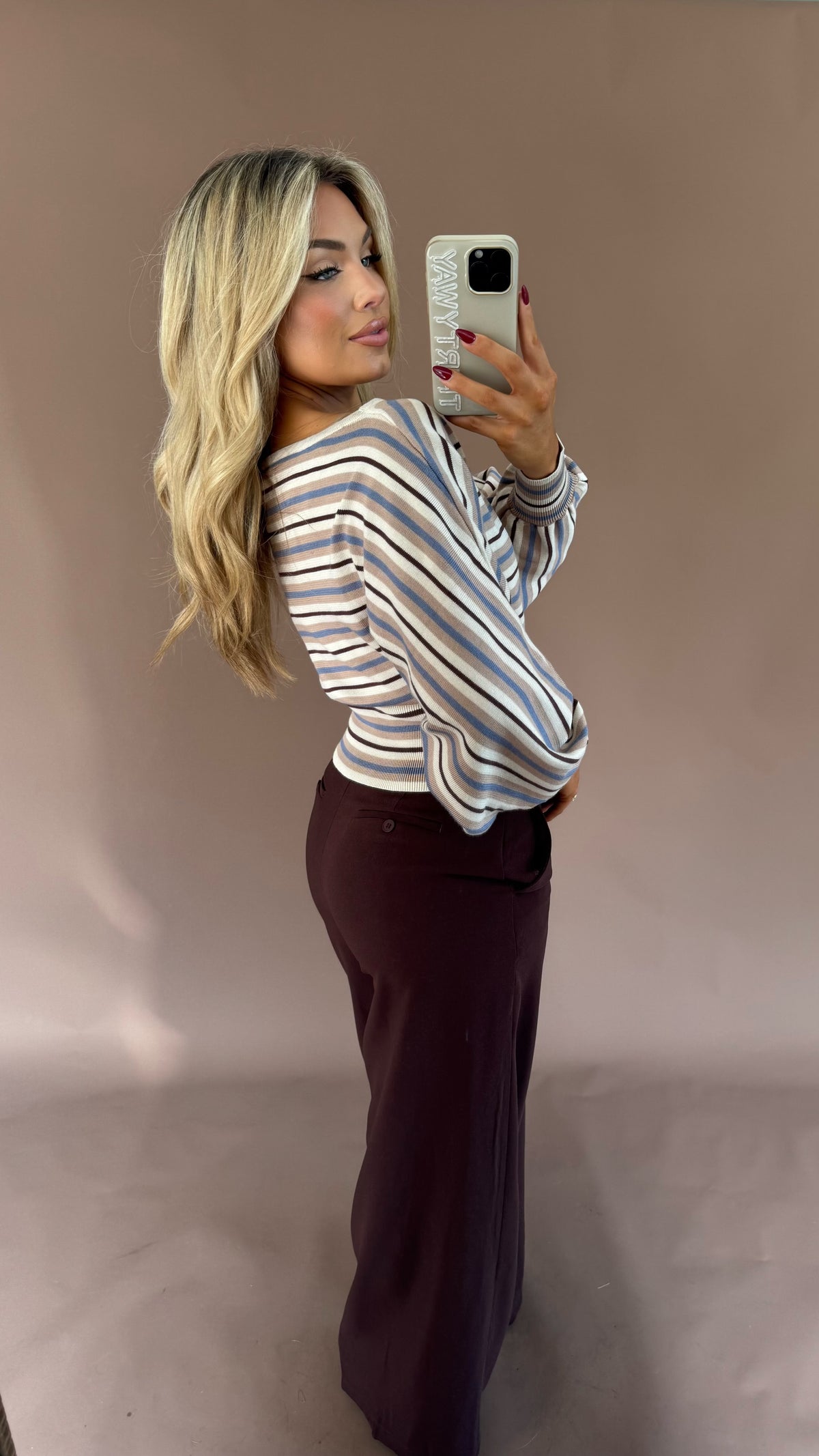 FALL HUES DOLMAN SWEATER BROWN