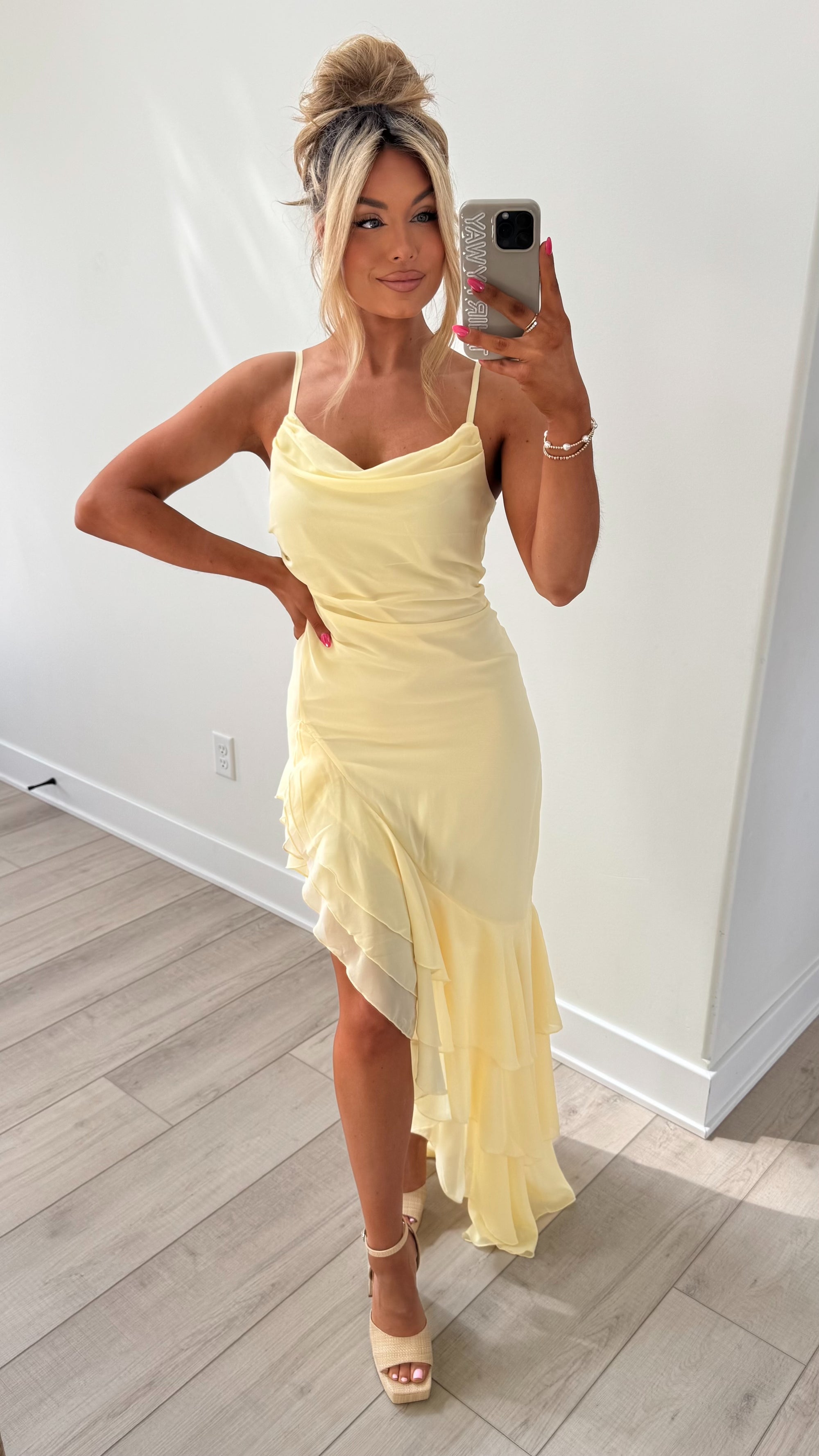 SUNBEAM MAXI DRESS BANANA