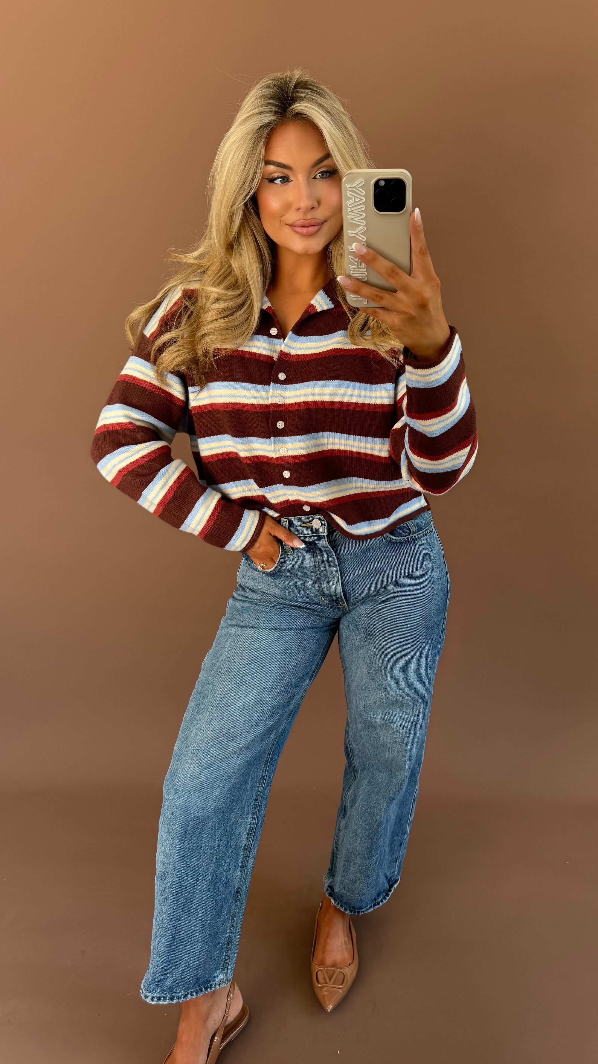 CEDAR MULTI STRIPED CARDIGAN