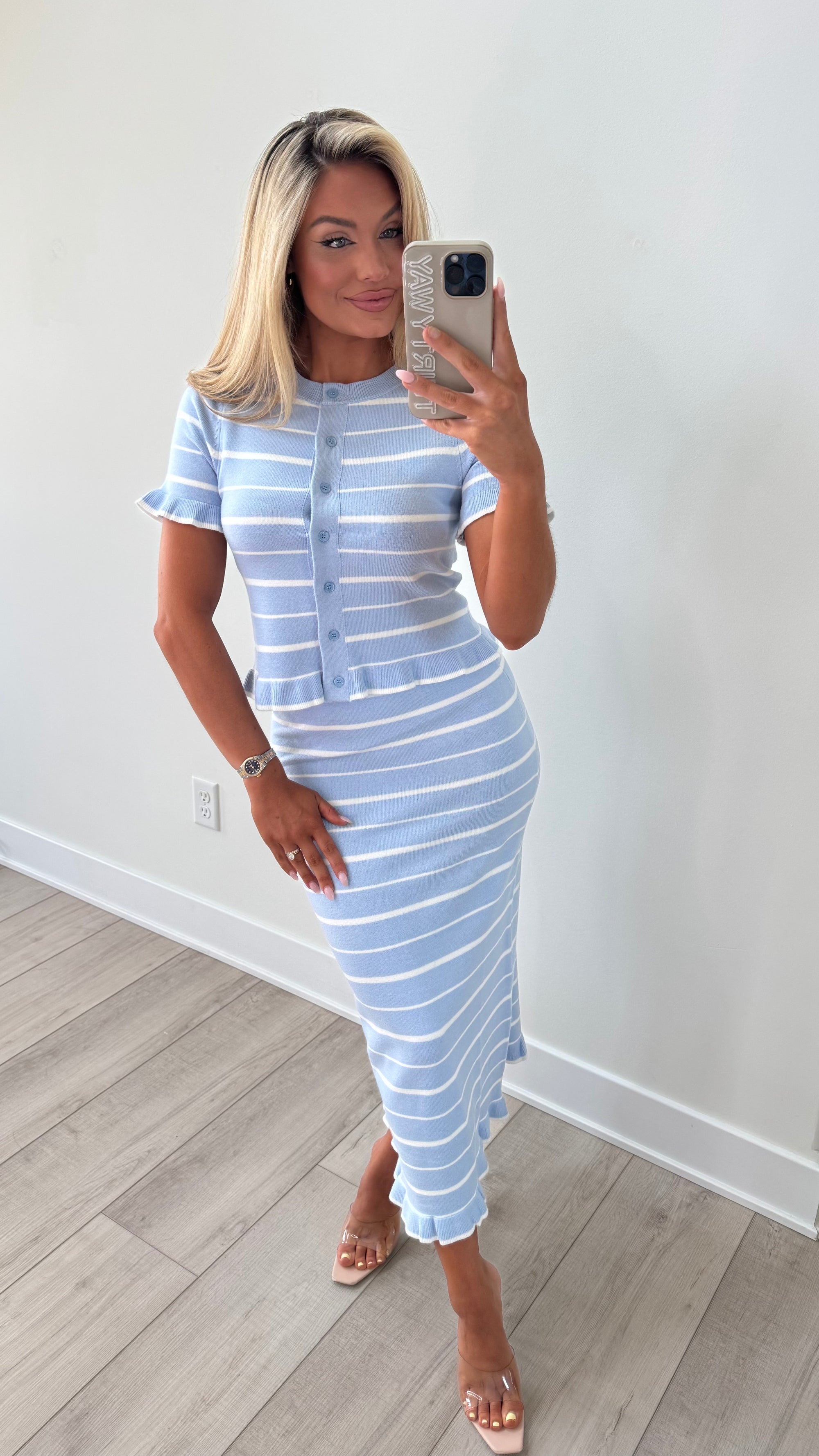 COASTAL CLUB STRIPED SET