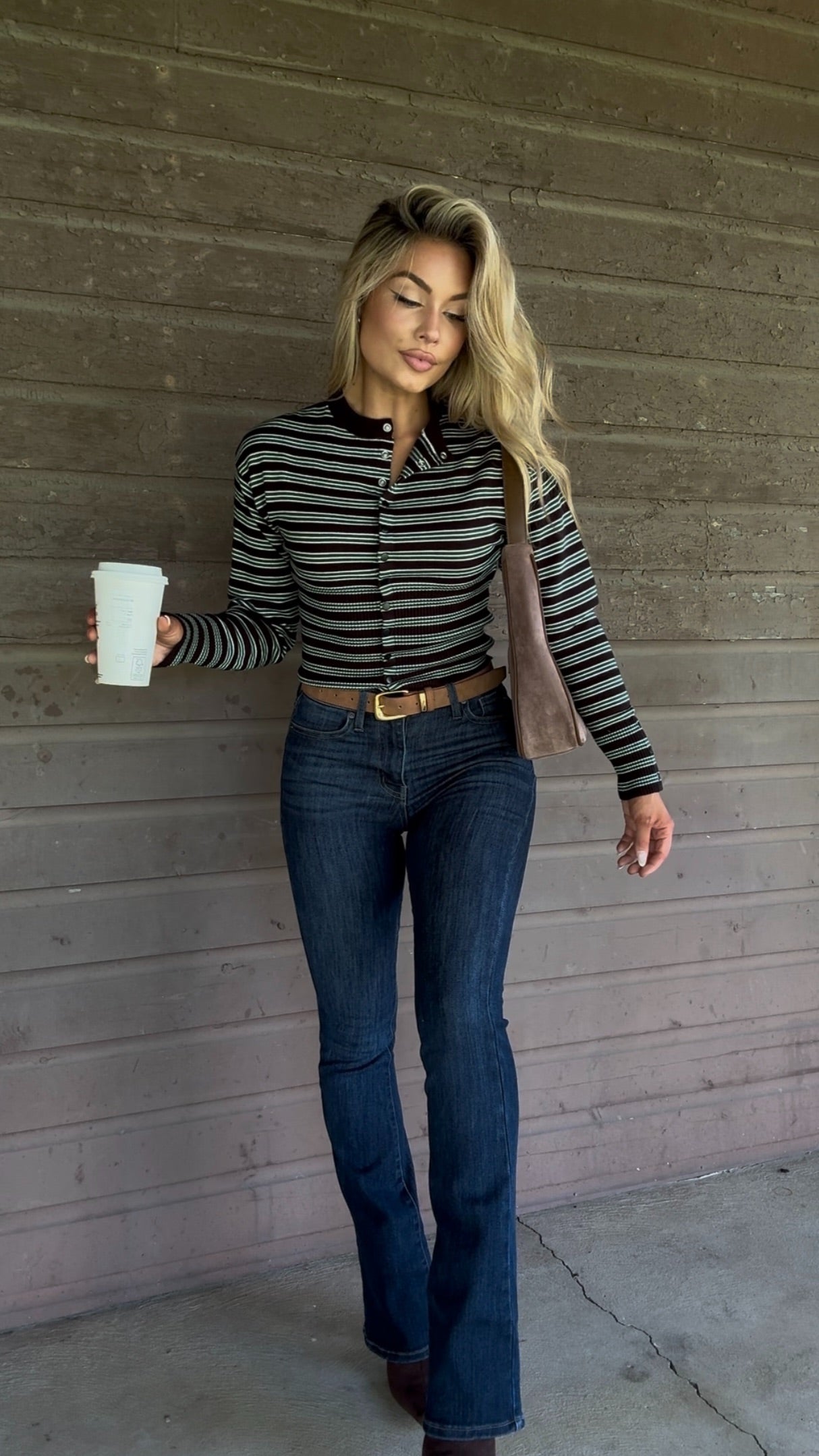 SHORELINE STRIPED SWEATER NAVY