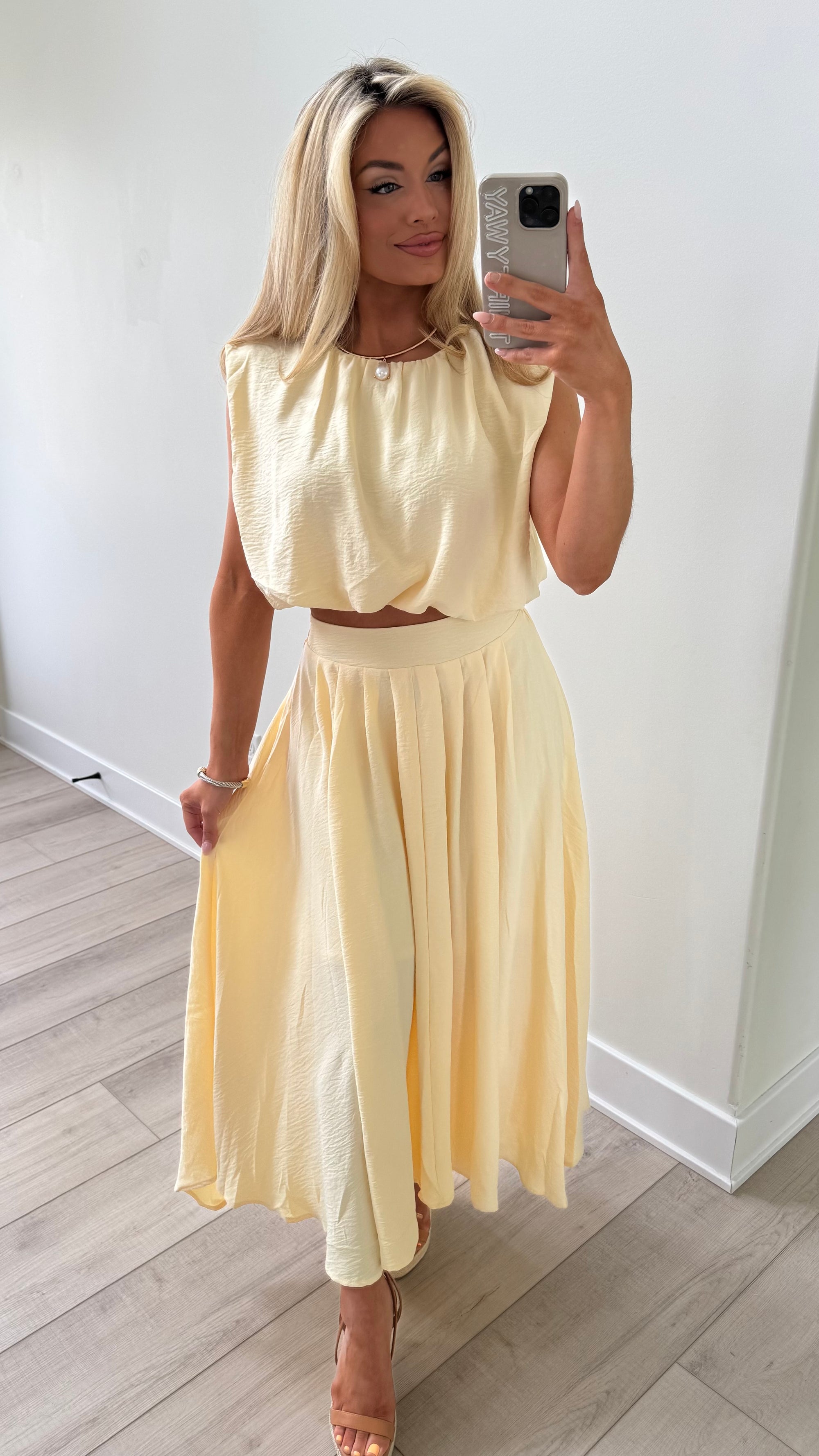 SANDIE MAXI SKIRT BUTTER
