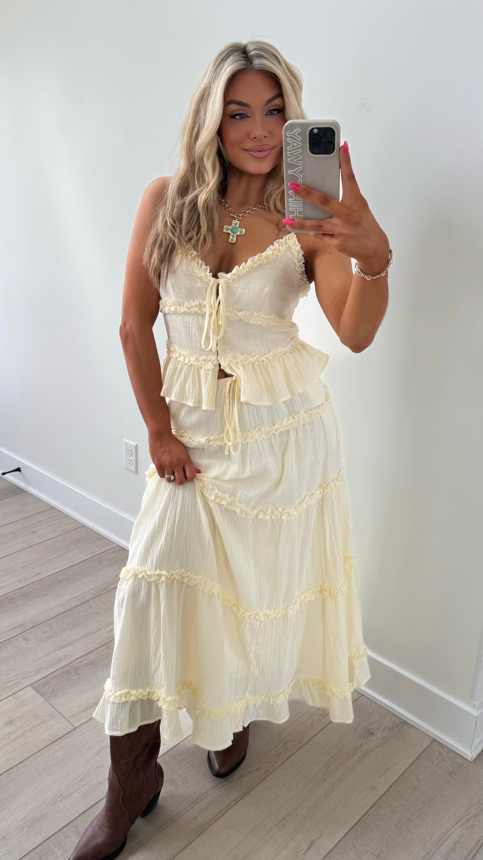 STAGECOACH TEIRED MAXI SKIRT