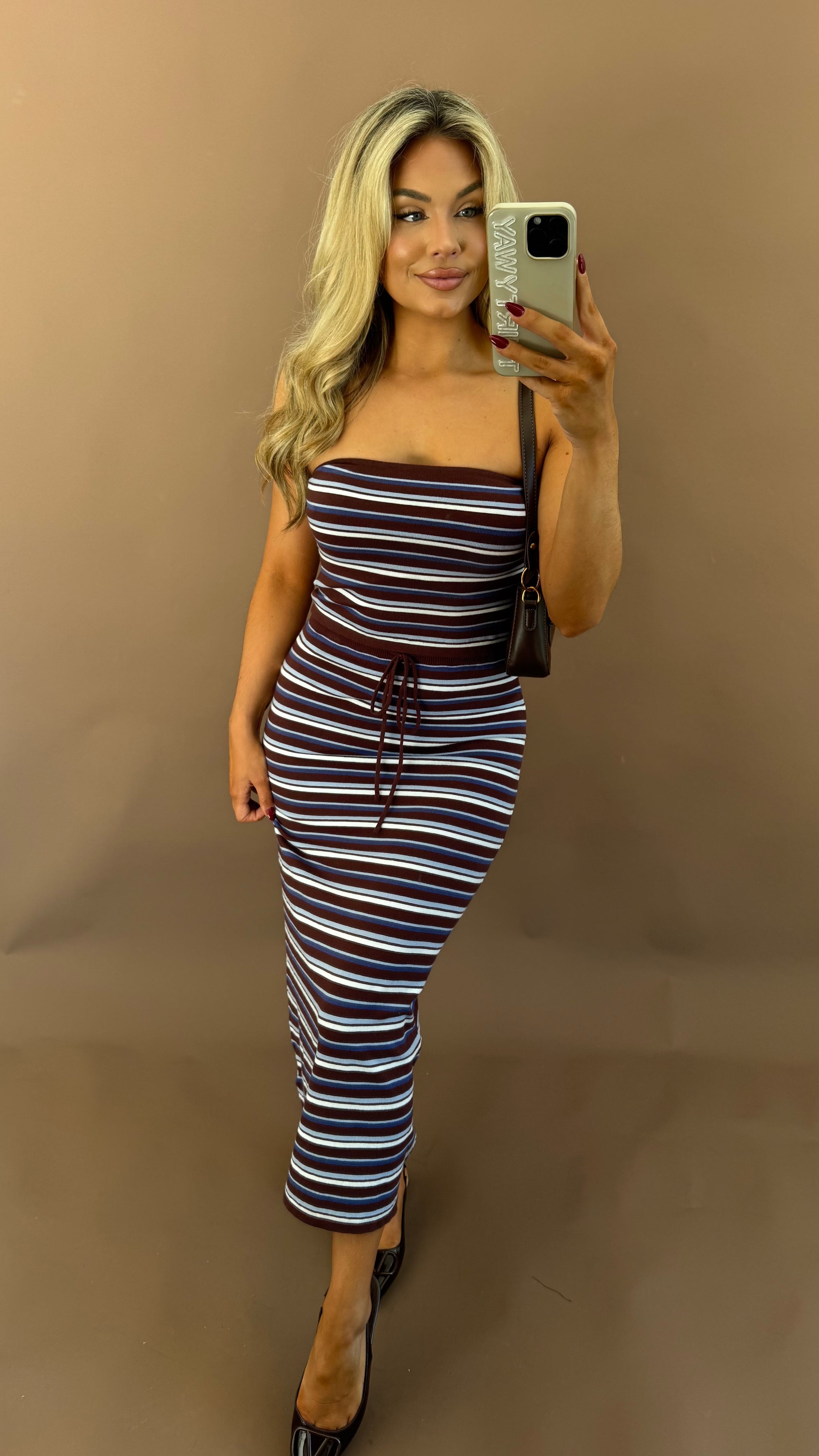 UPSTATE STRIPED SKIRT SET