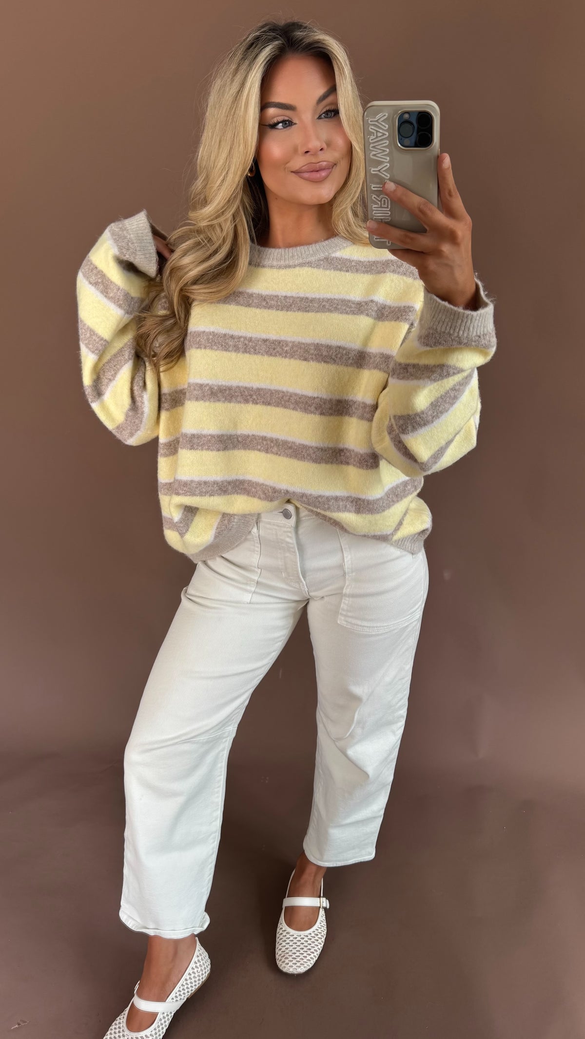 DAYDREAM SWEATER LEMON/MOCHA