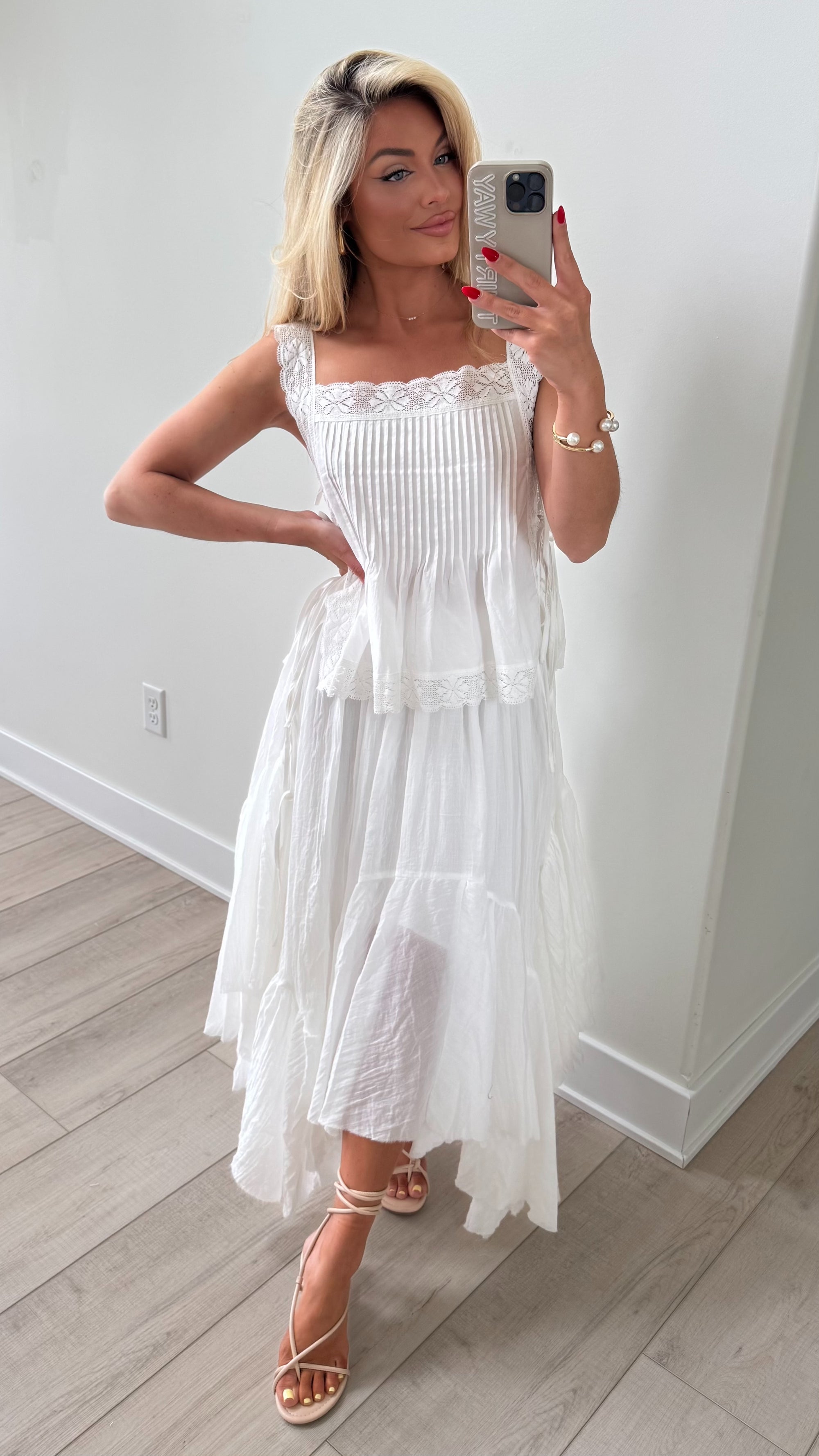 ASTORIA PLEATED MAXI SKIRT