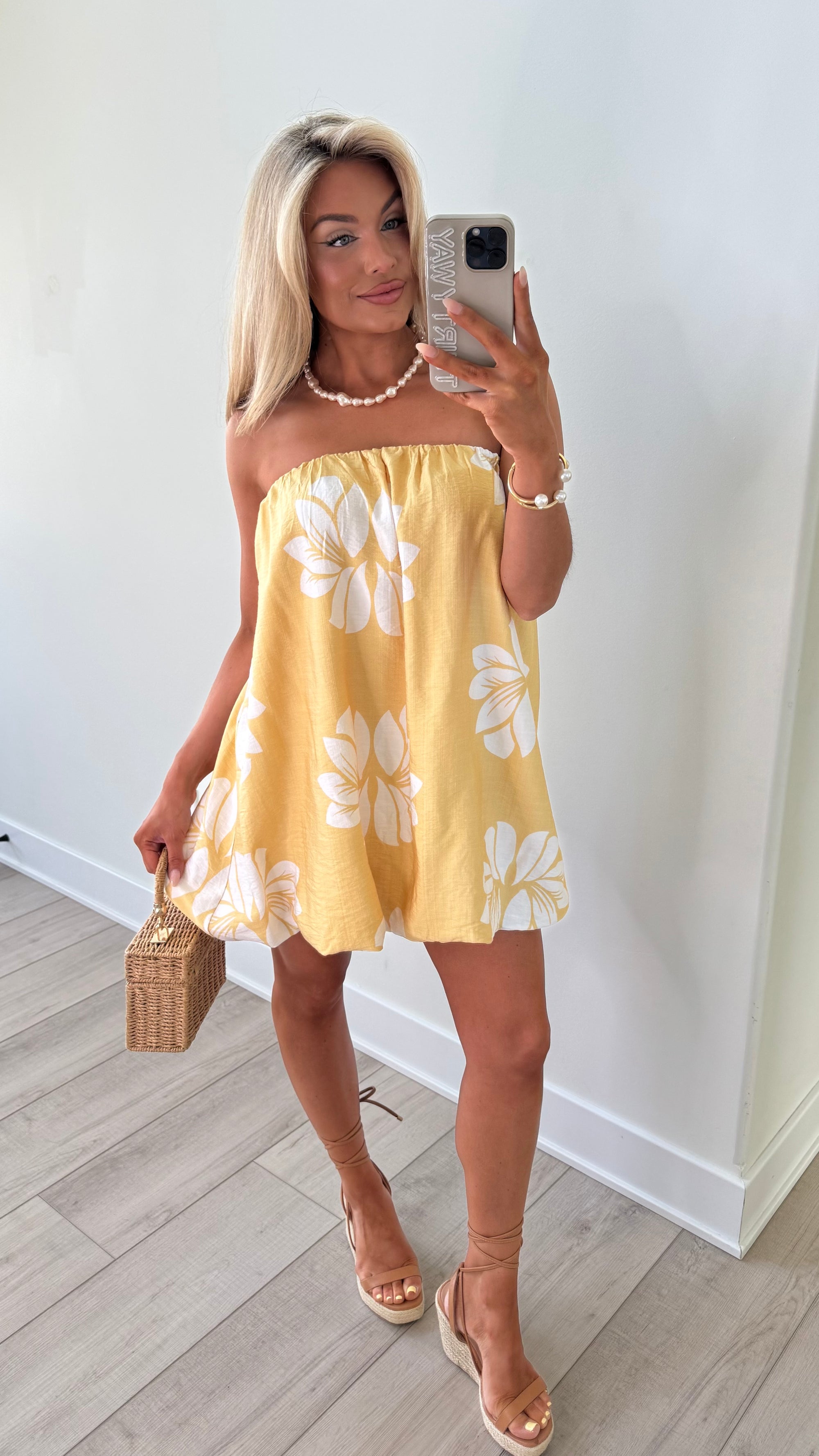 OAHU FLORAL BUBBLE DRESS