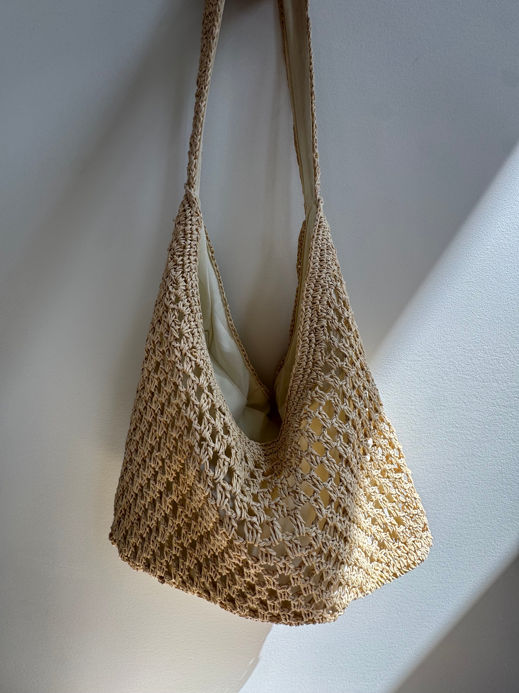 STRAW BEACH BAG