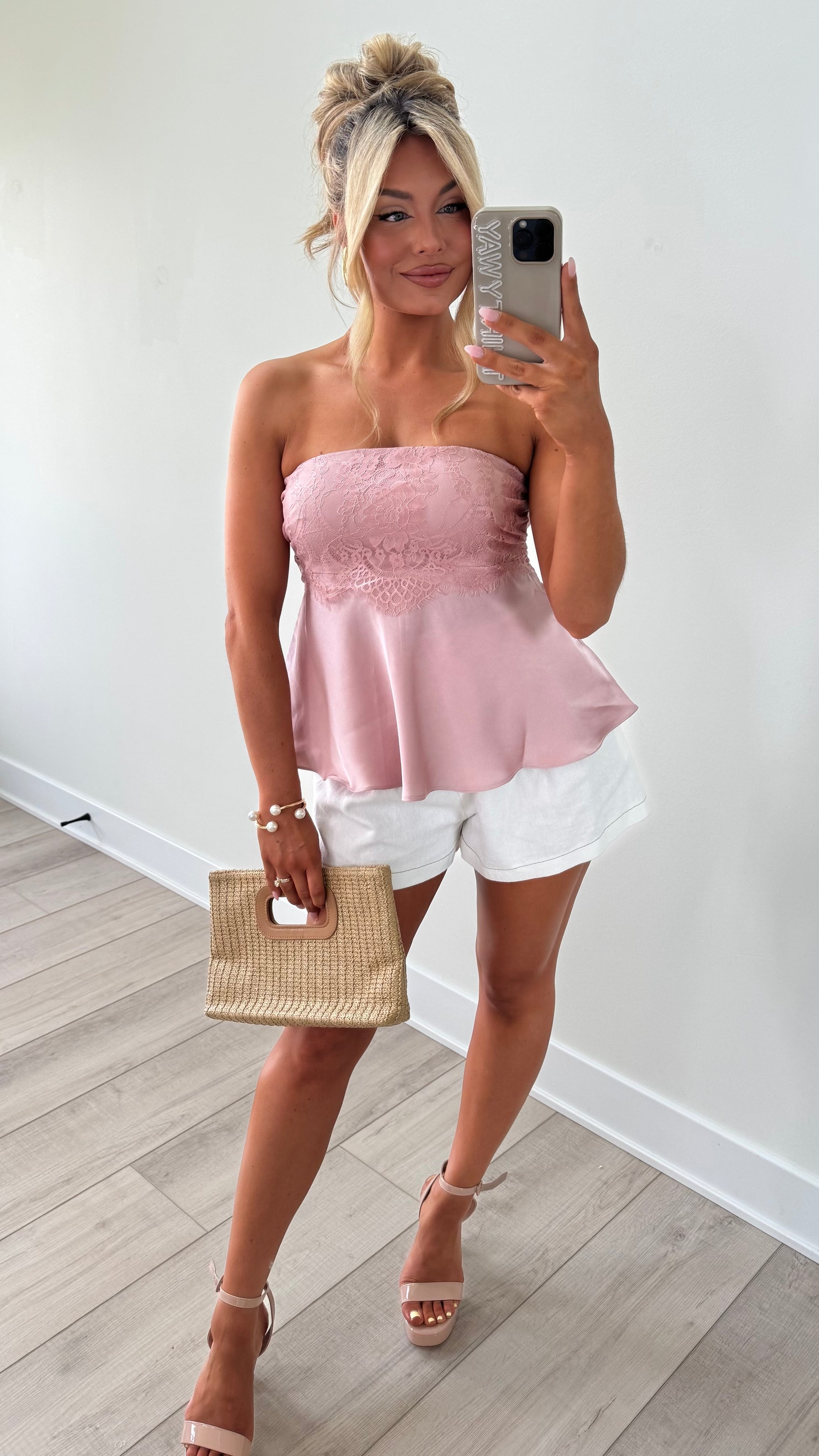 JULIETTE LACE STRAPLESS TOP