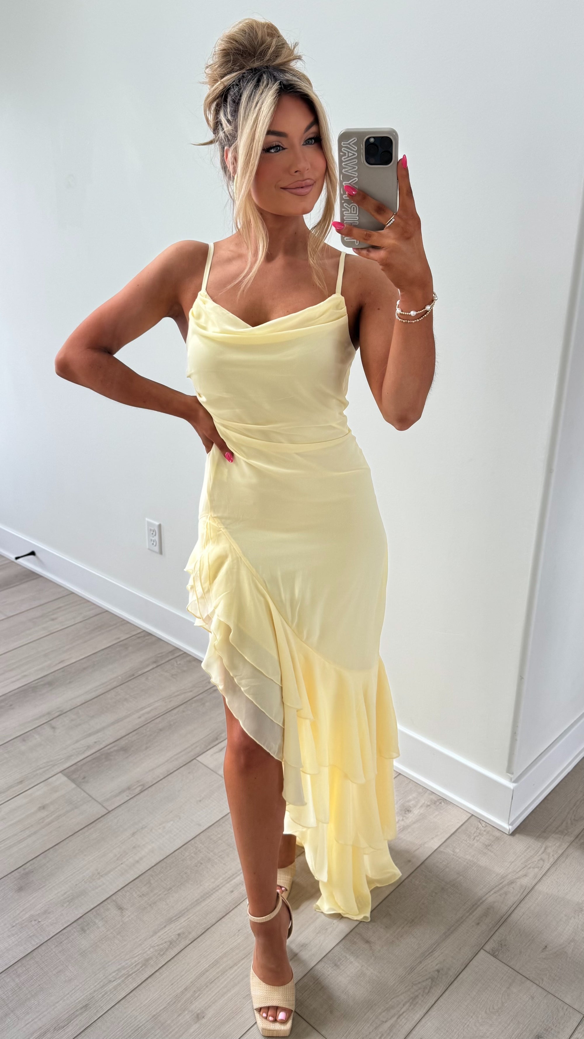 SUNBEAM MAXI DRESS BANANA