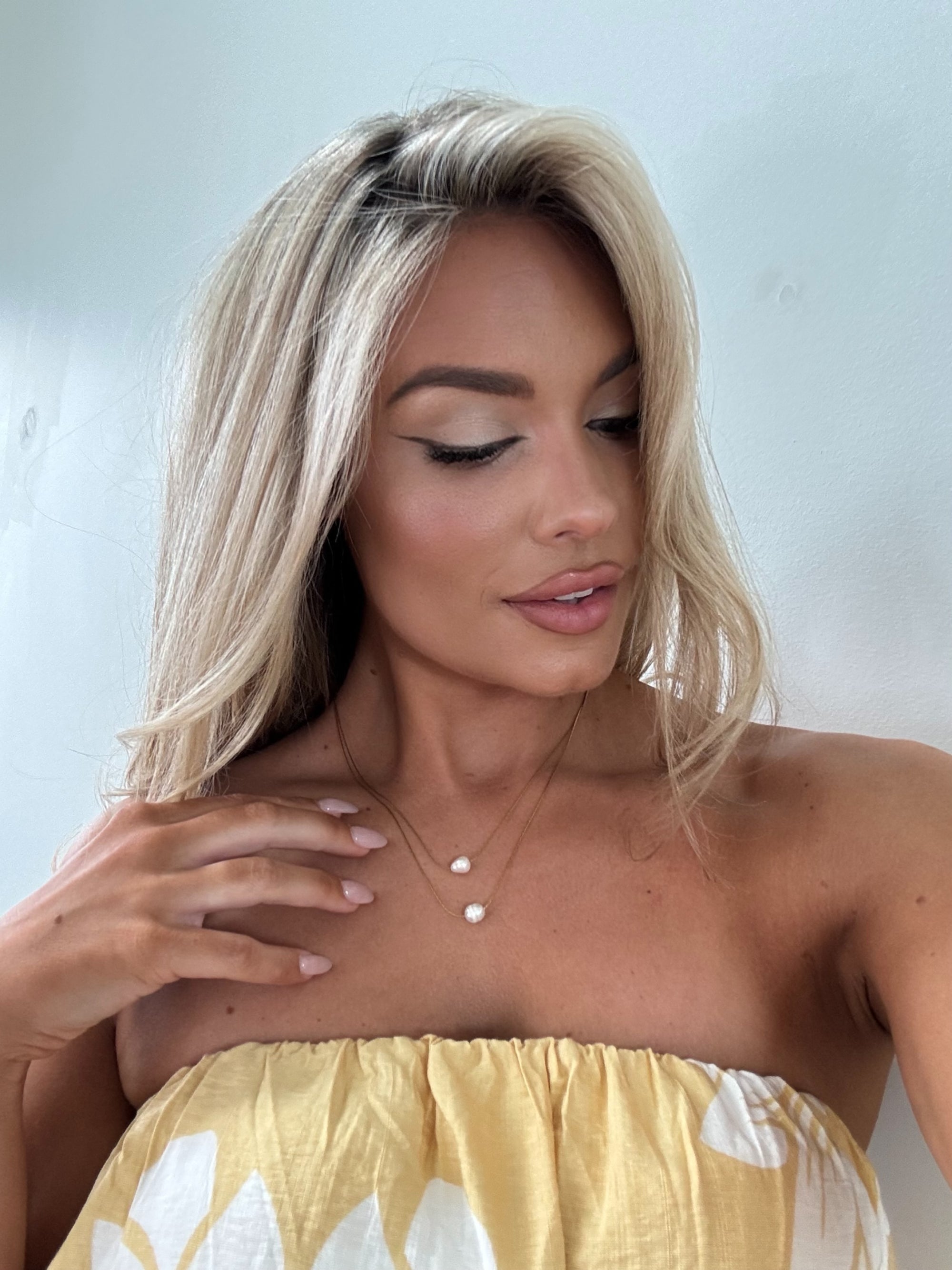 DOUBLE LAYERED FRESHWATER PEARL NECKLACE