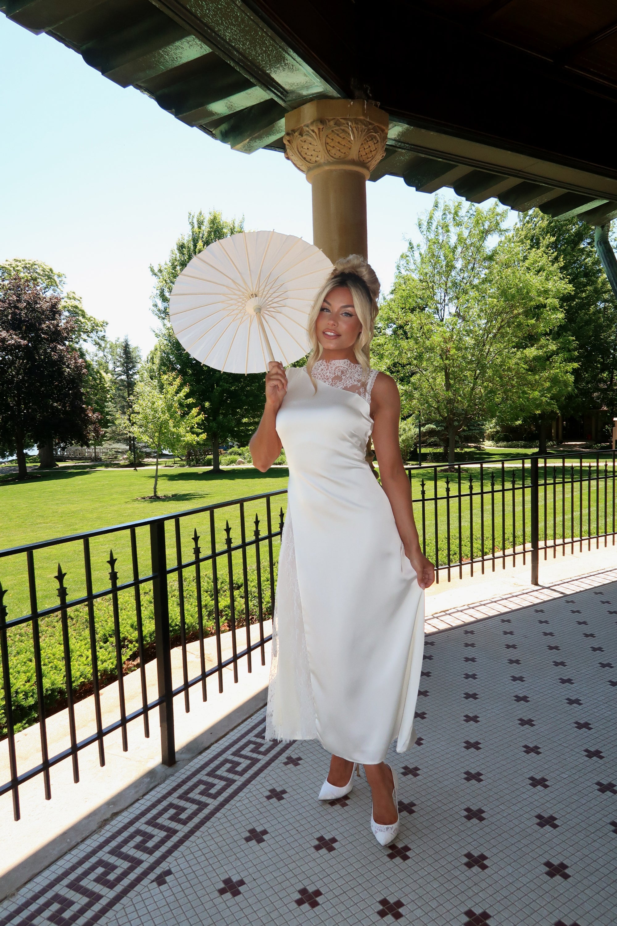 WITH LOVE SATIN MAXI DRESS