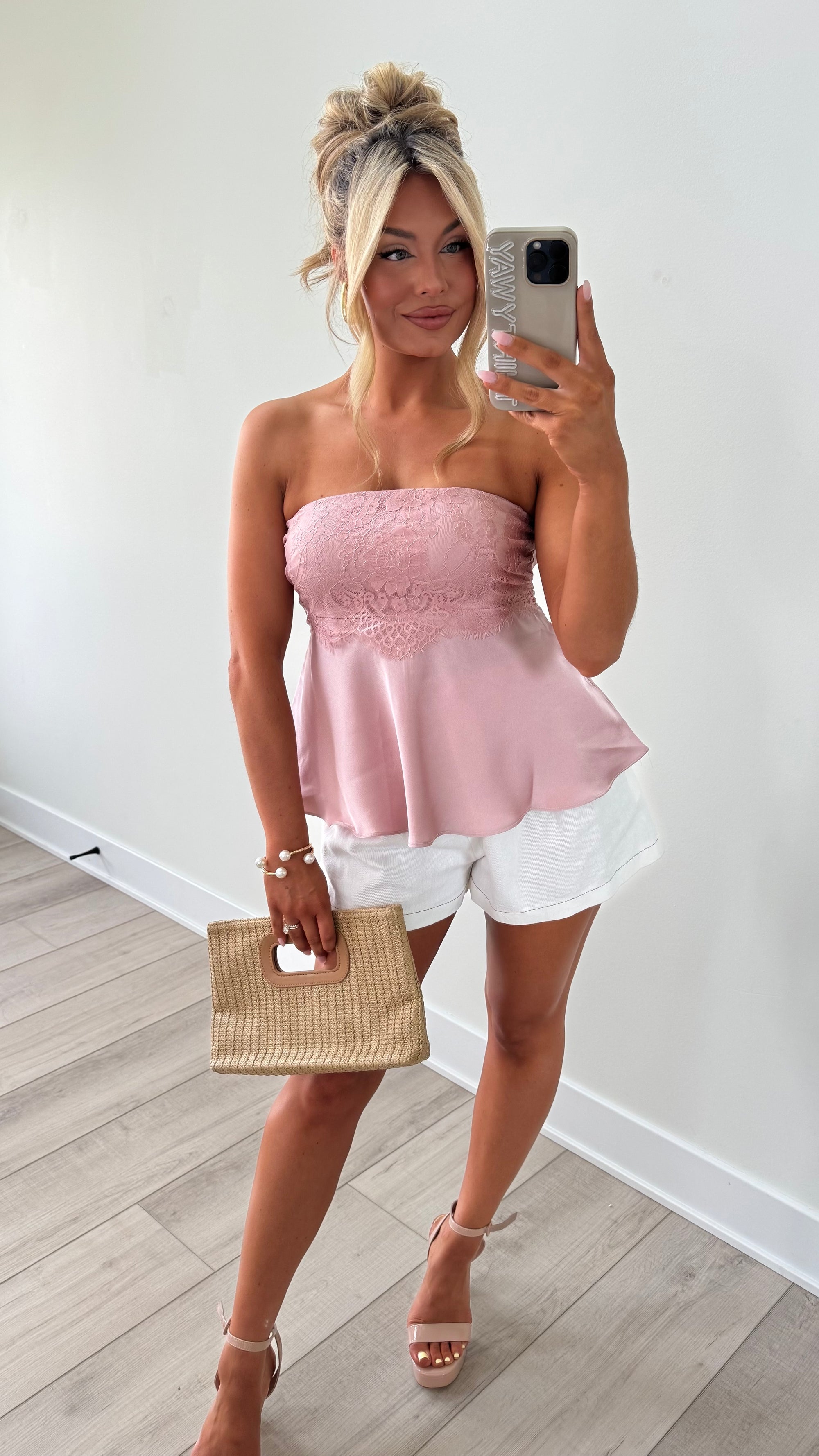 JULIETTE LACE STRAPLESS TOP