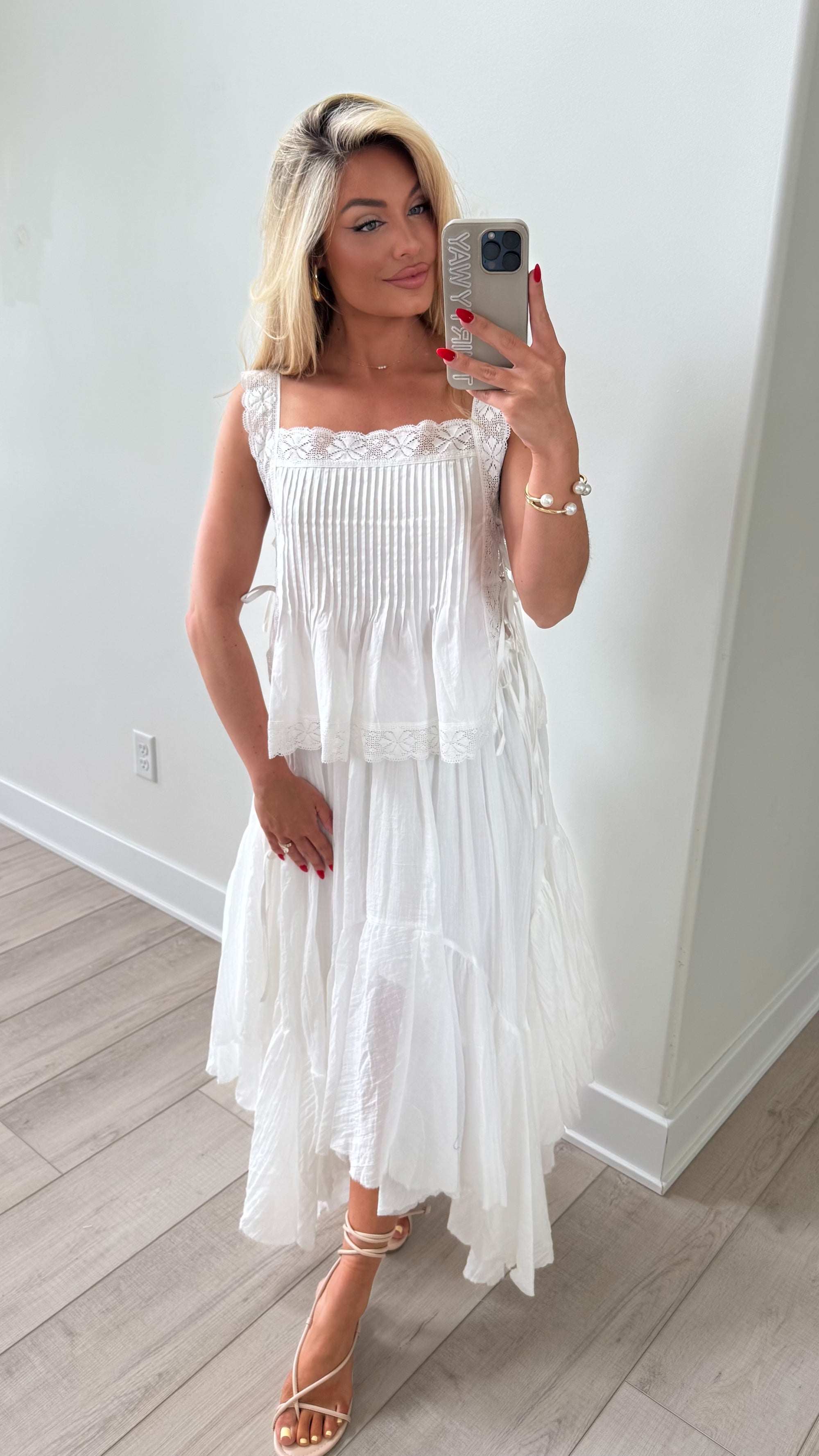 ASTORIA PLEATED MAXI SKIRT