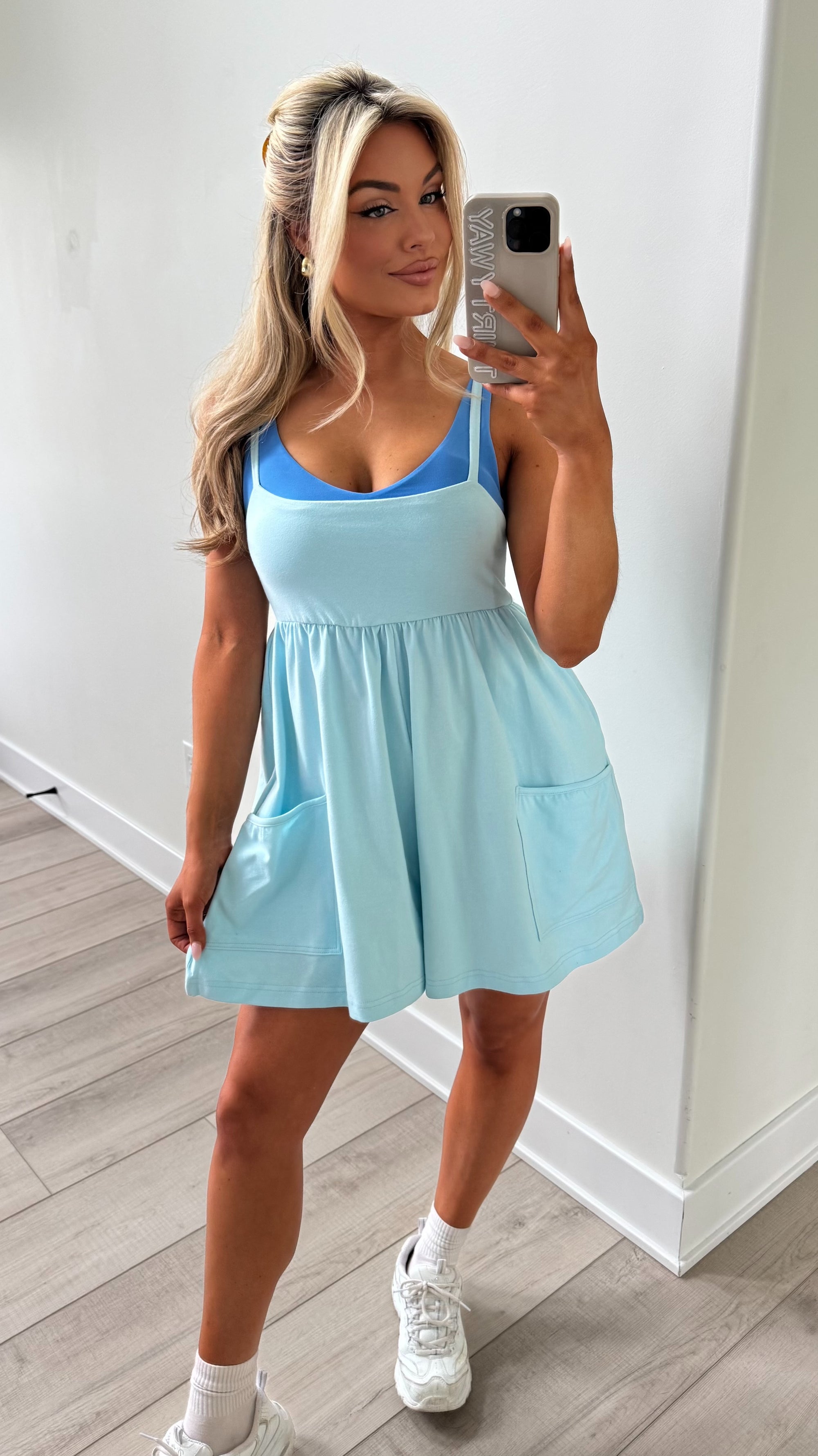 FREE MOVEMENT ROMPER BLUE